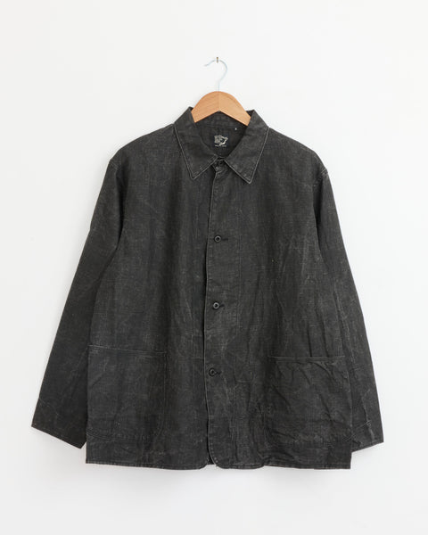 WW2 40's Sumi Coated Coverall in Black