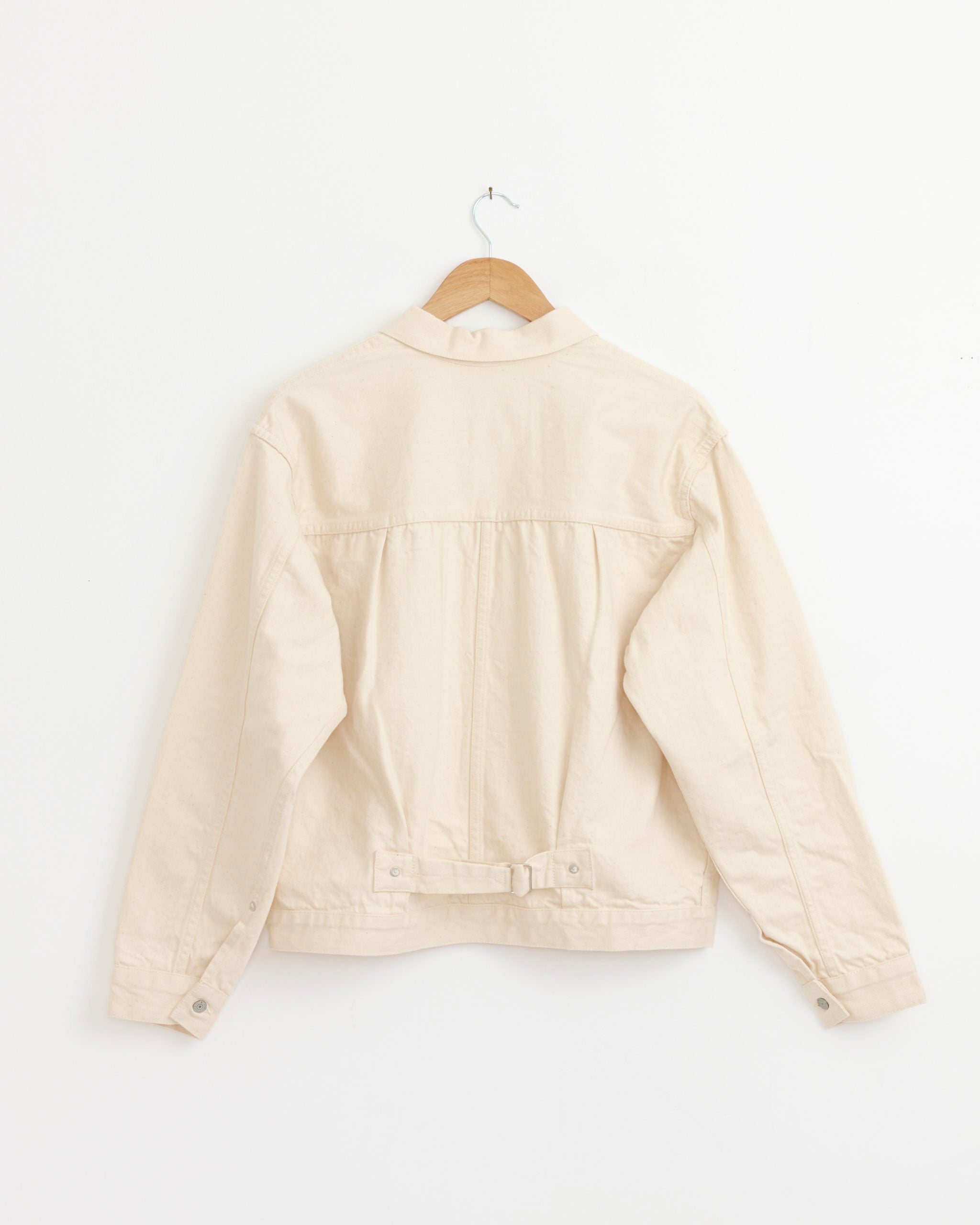 orSlow Type 1 40s Pleated Front Kinari Blouse - Ecru / 3 (278210)
