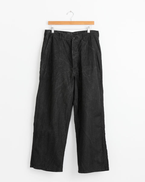 WW2 40's U.S Navy Utility Trouser in Black Stone
