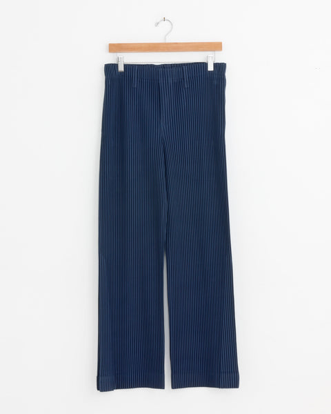Tailored Pleats 1 Pant in Manarola Boat Navy
