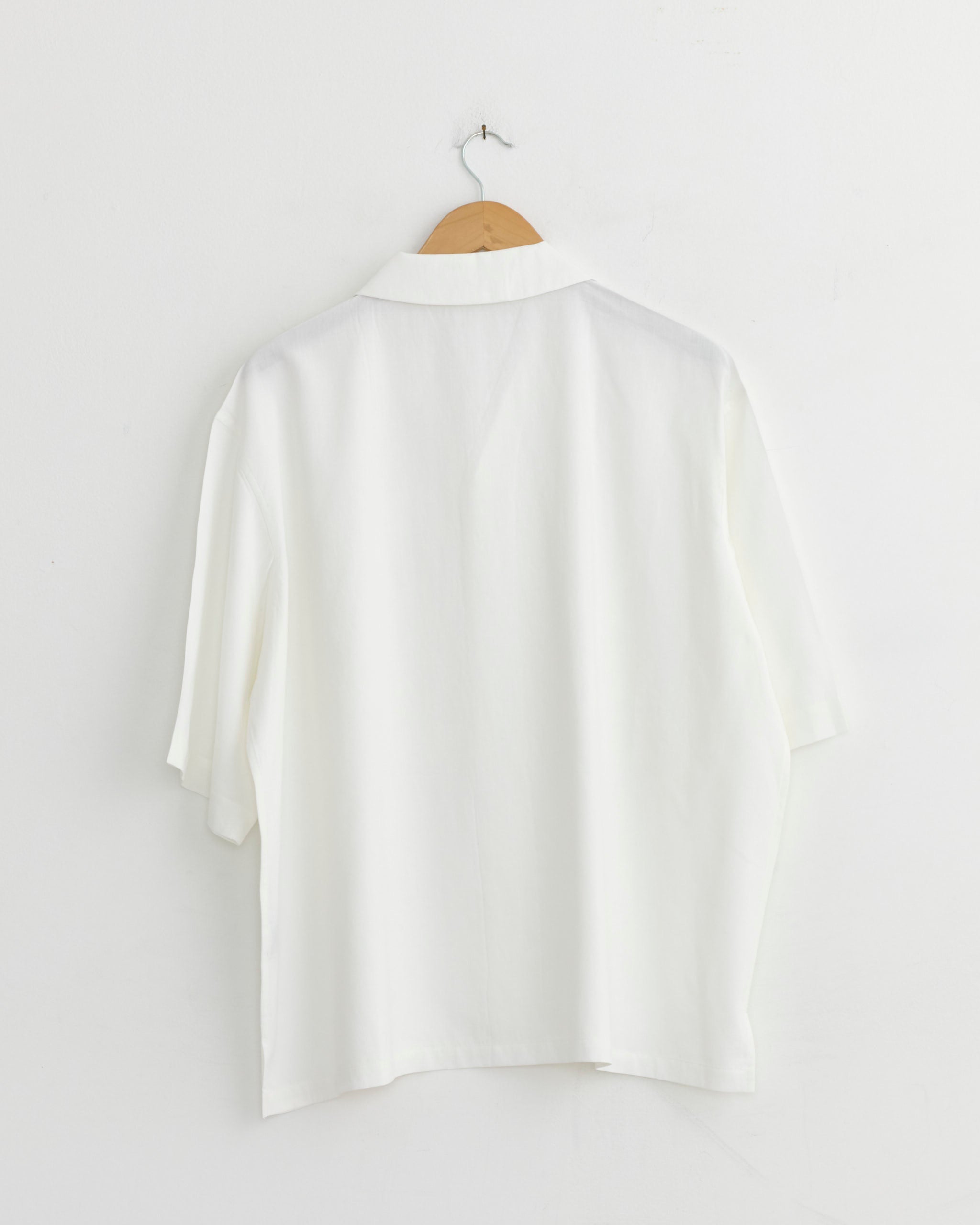 Embroidery Press Shirt in White