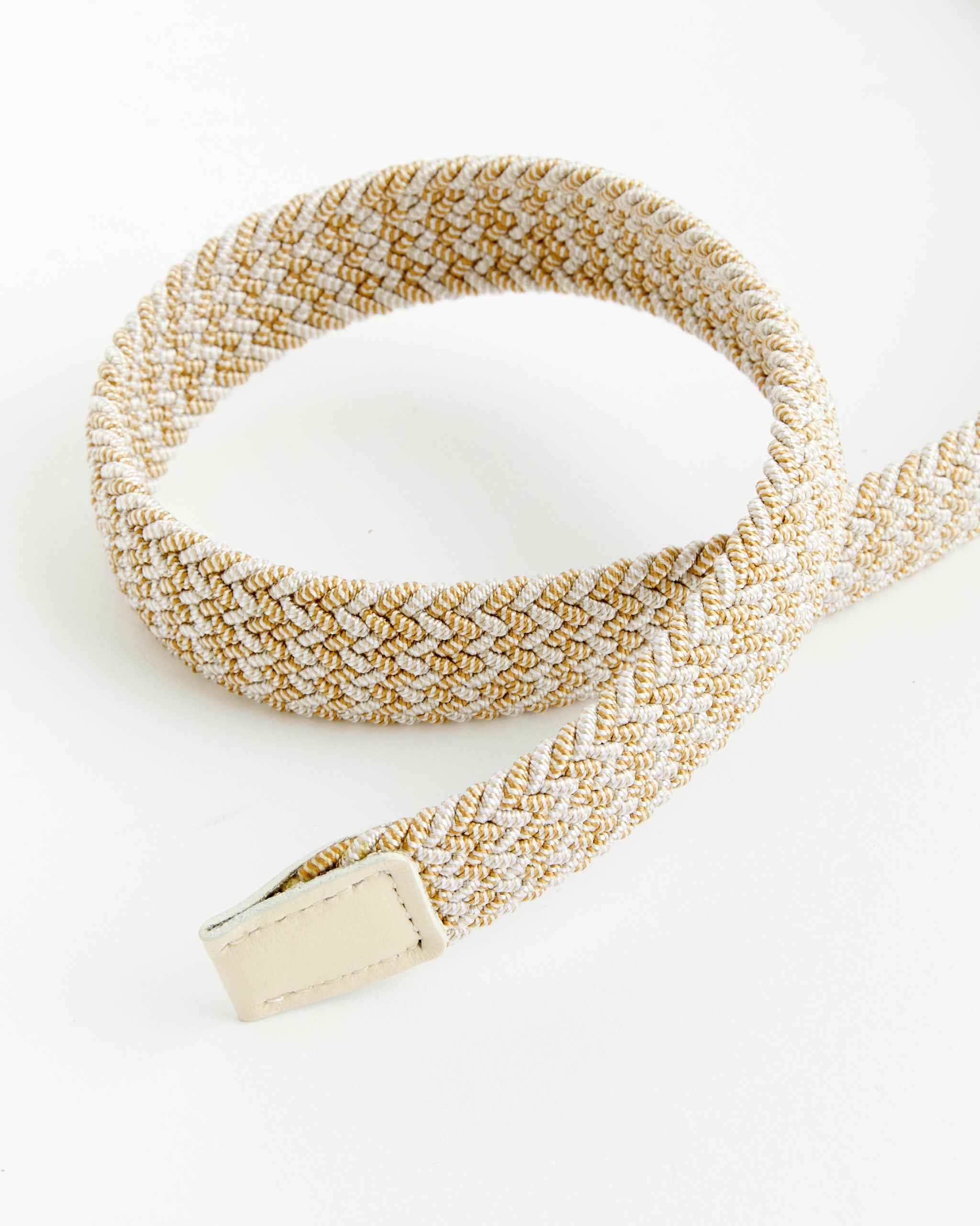 Braided Belt in Beige