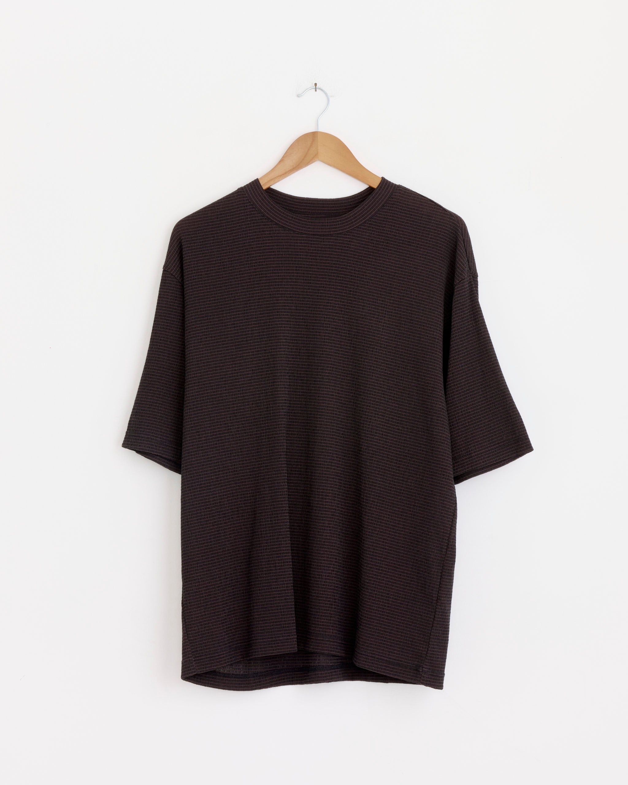IM MENS ISSEY MIYAKE Shrink Stretch T-Shirt, Dark Brown - Dark Brown / 3 (278343)