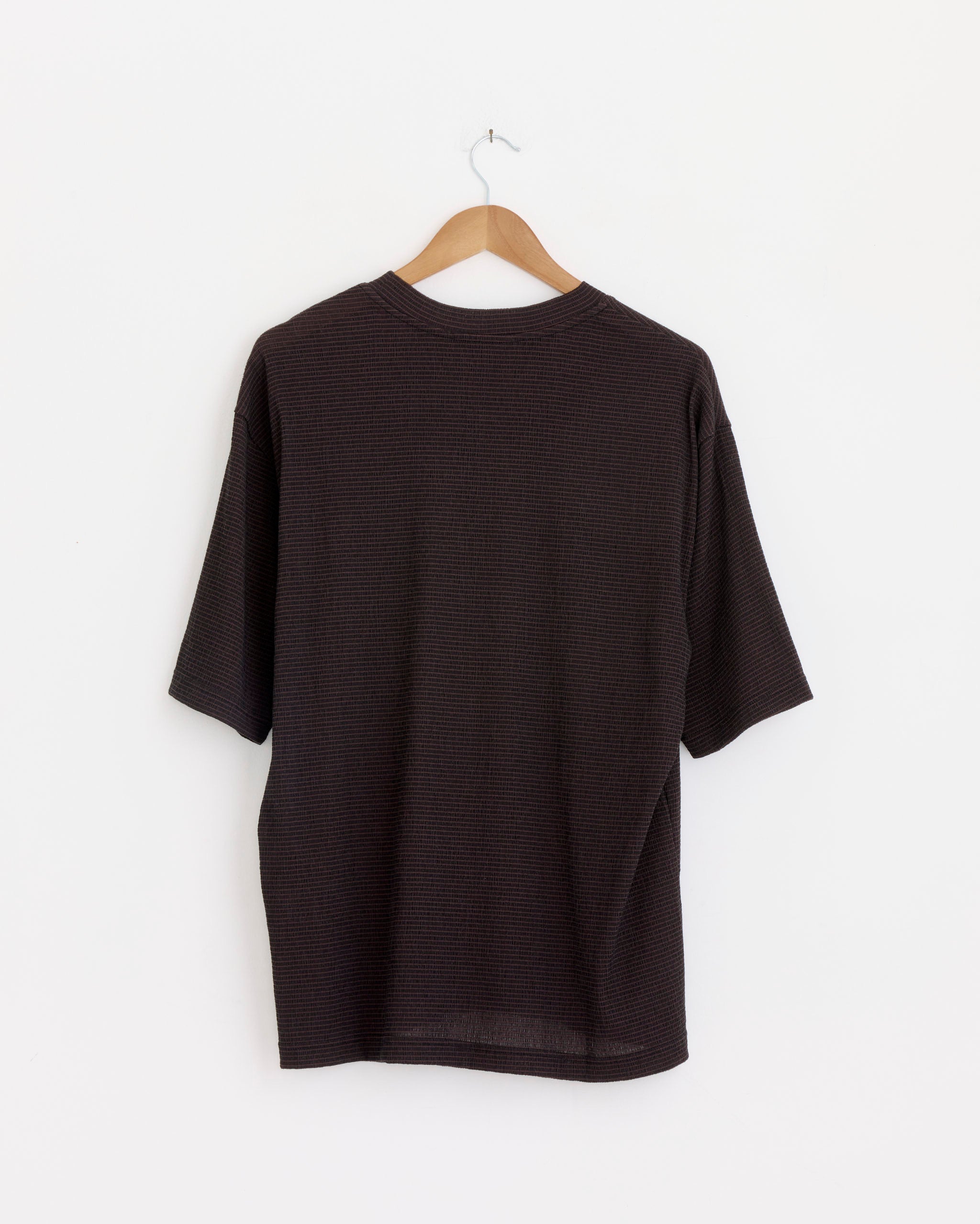 IM MENS ISSEY MIYAKE Shrink Stretch T-Shirt, Dark Brown - Dark Brown / 3 (278343)