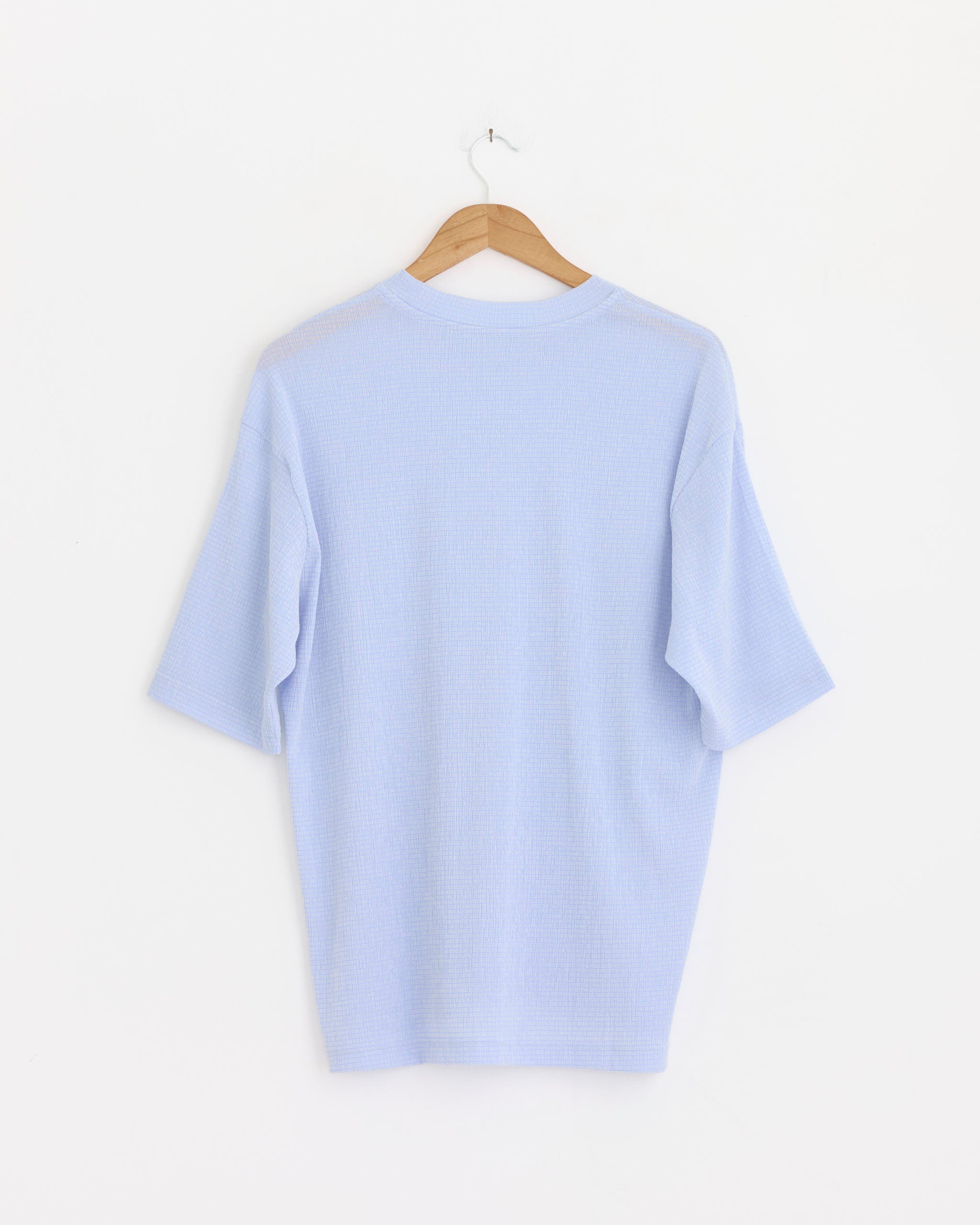 IM MENS ISSEY MIYAKE Shrink Stretch T-Shirt, Light Blue - Light Blue / 3 (278346)