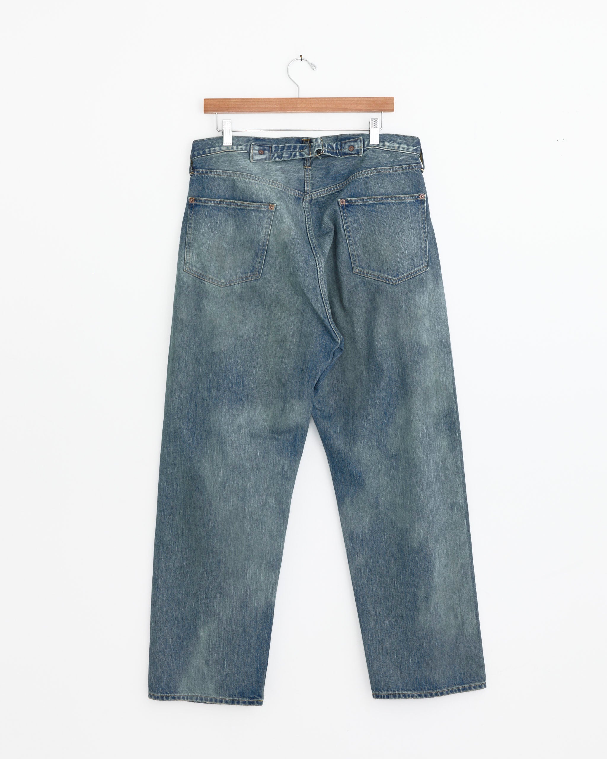 A.PRESSE No.37 Washed Wide Denim Pant Indigo - Indigo / 32/32 (278458)