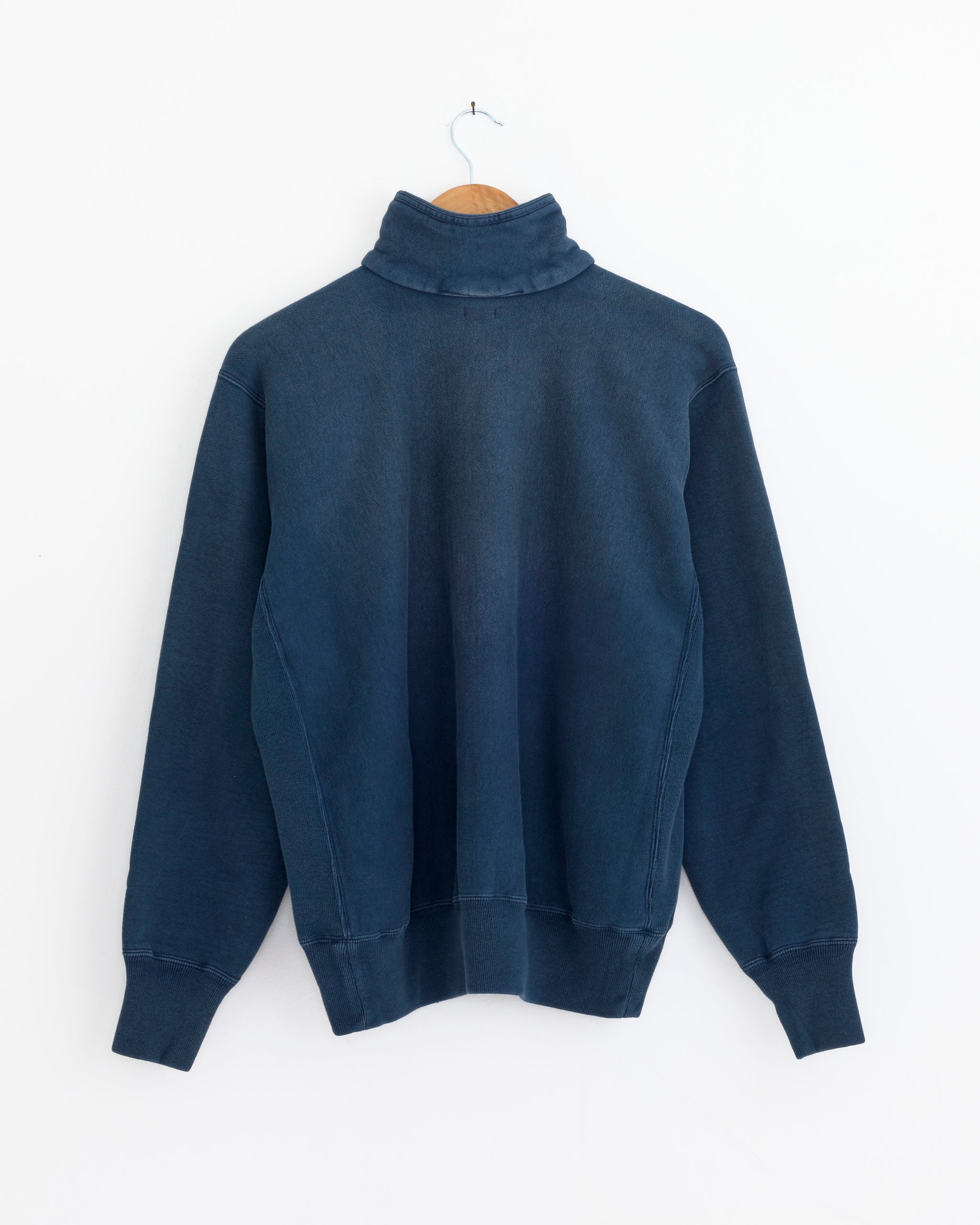 A.PRESSE Vintage Half Zip Sweatshirt Blue - Blue / 2 (278461)