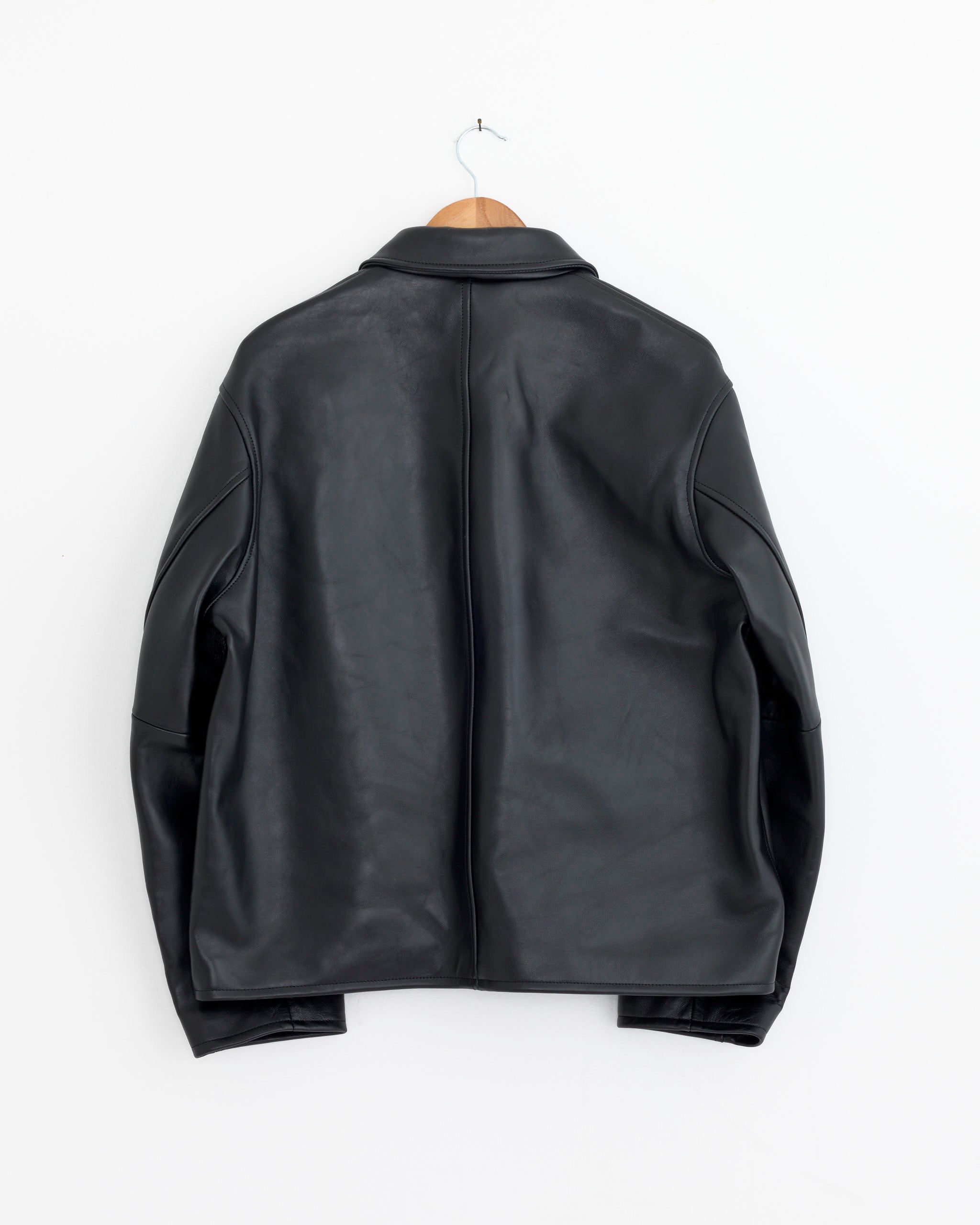 A.PRESSE Leather Sports Jacket - Black / 3 (278468)