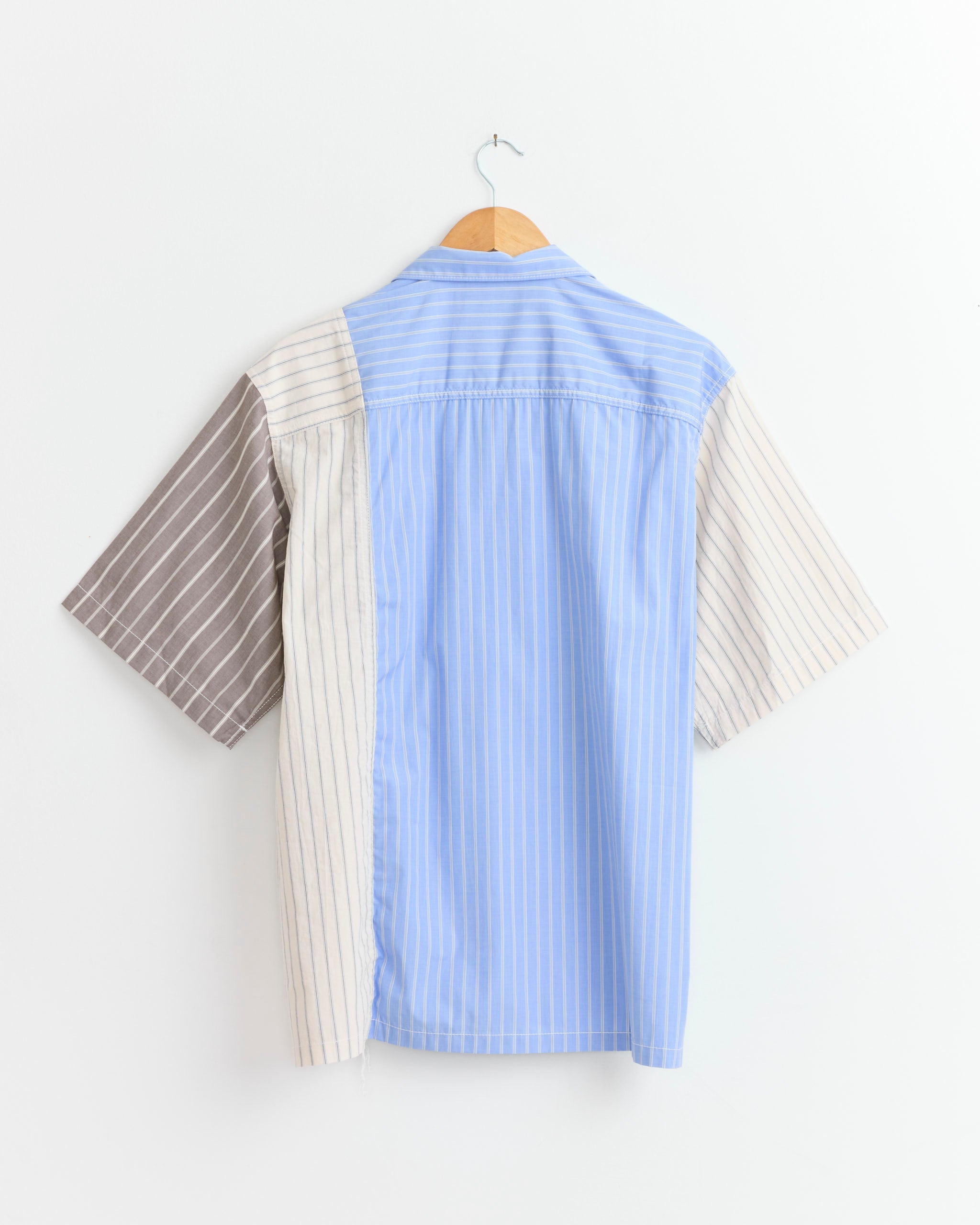Comme Des Garçons Homme 025 Shirt - Sax/White/Navy/Brown / M (278576)