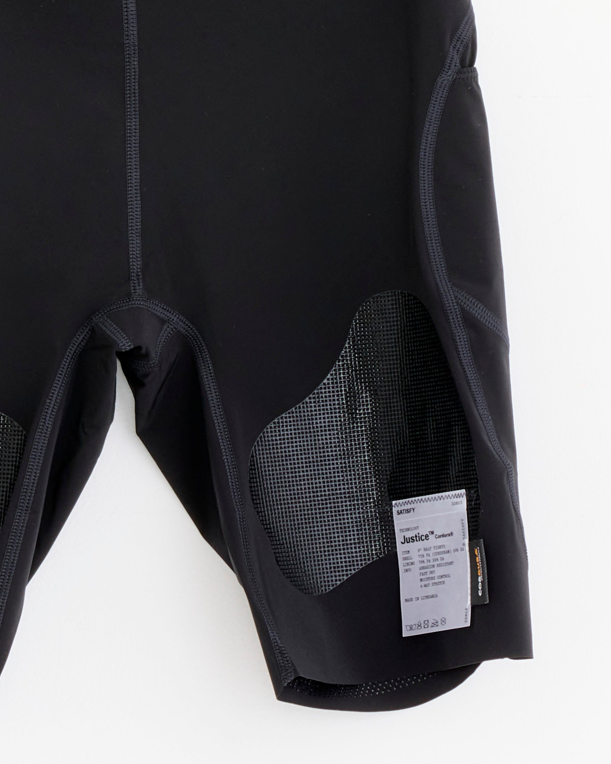 Satisfy Running Justice Cordura Half-Tights - Black / S (278587)