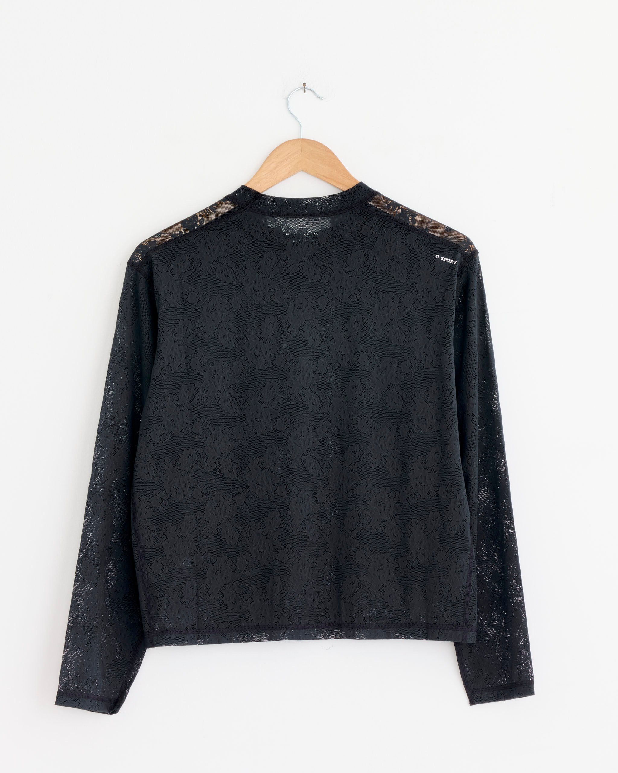 Satisfy Running Space-Lace Long Tee - Black / S (278603)