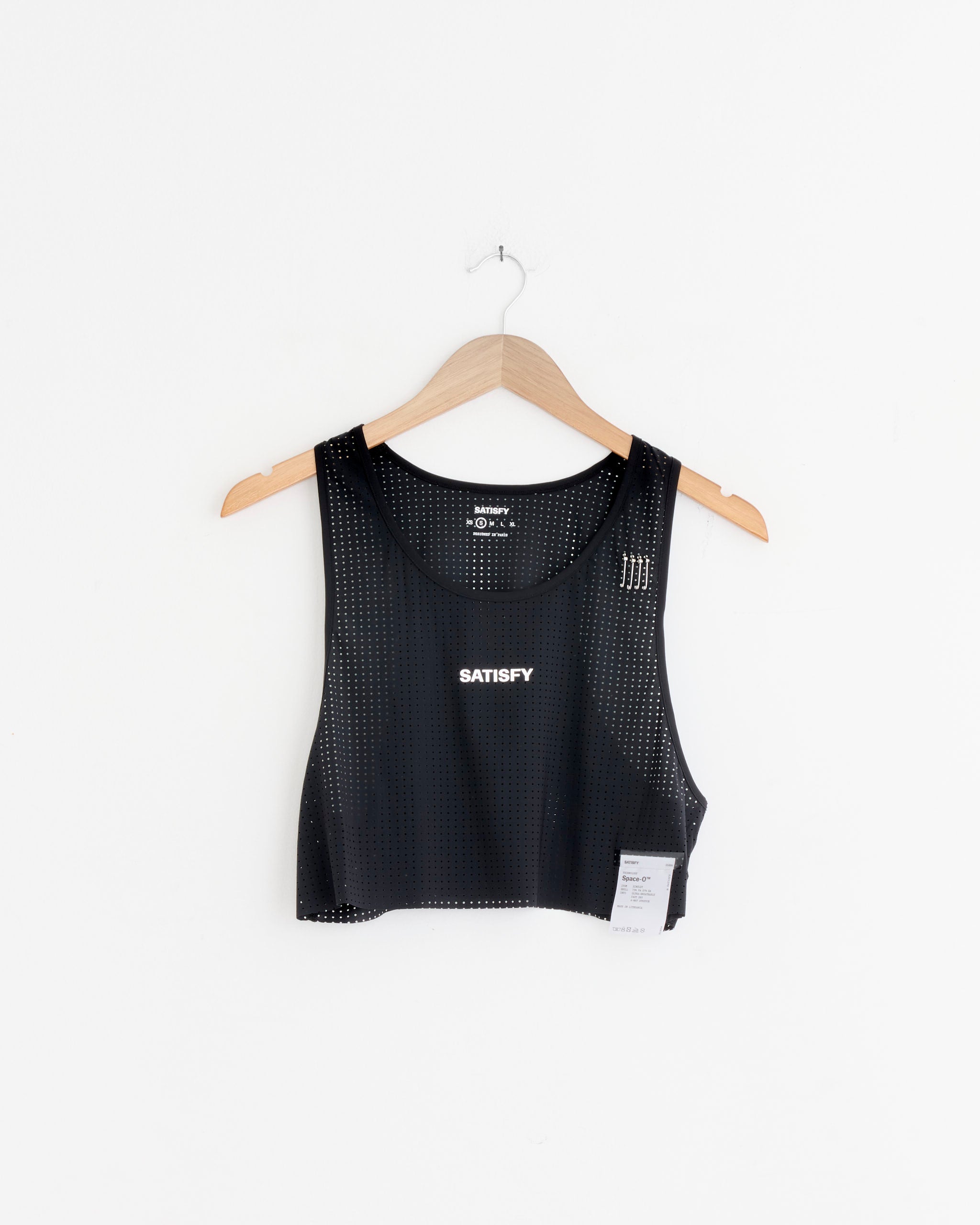 Satisfy Running Space-O Cropped Singlet - Black / S (278611)