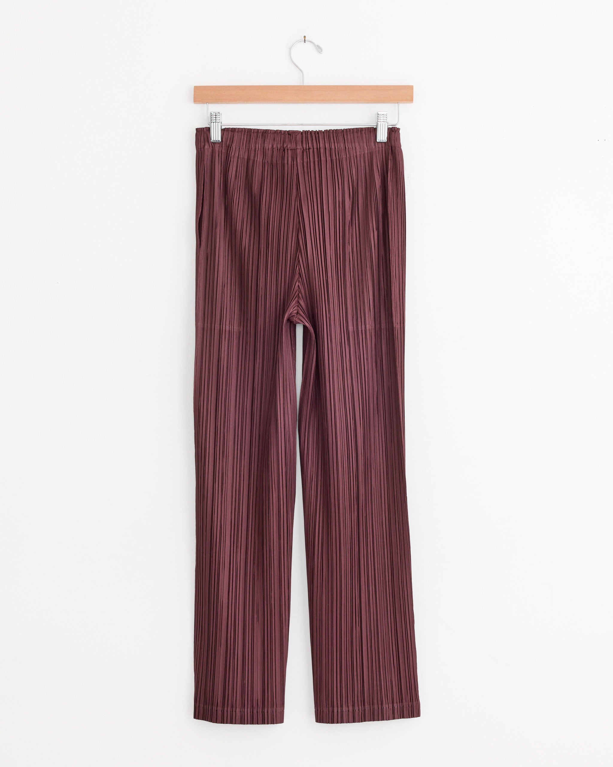 PLEATS PLEASE ISSEY MIYAKE Thicker Bottom 1 Pant Bordeaux - Bordeaux / 3 (278647)