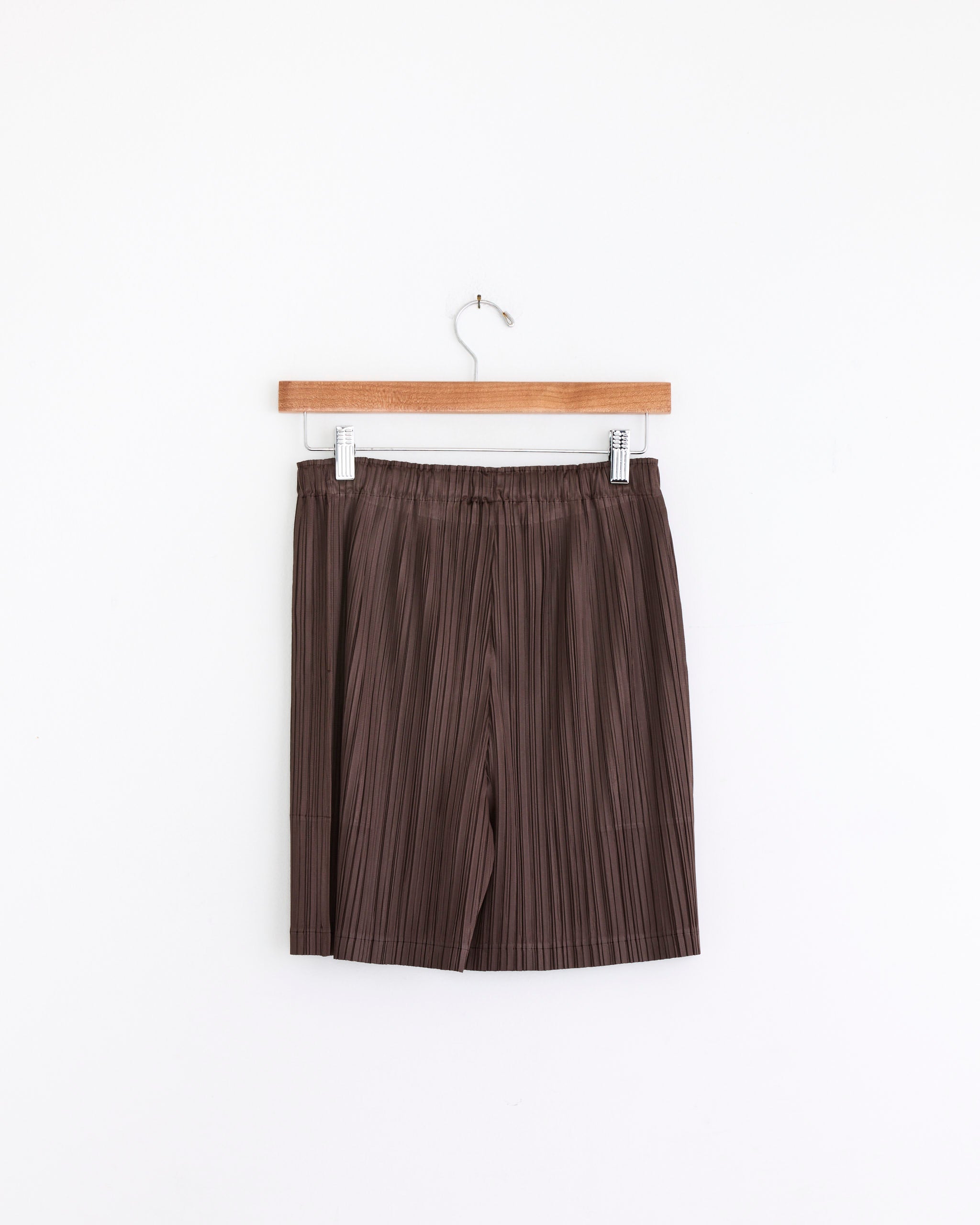I.S. ISSEY MIYAKE SPORTS ショートパンツM茶 Loop Bottoms Short in Dark Brown