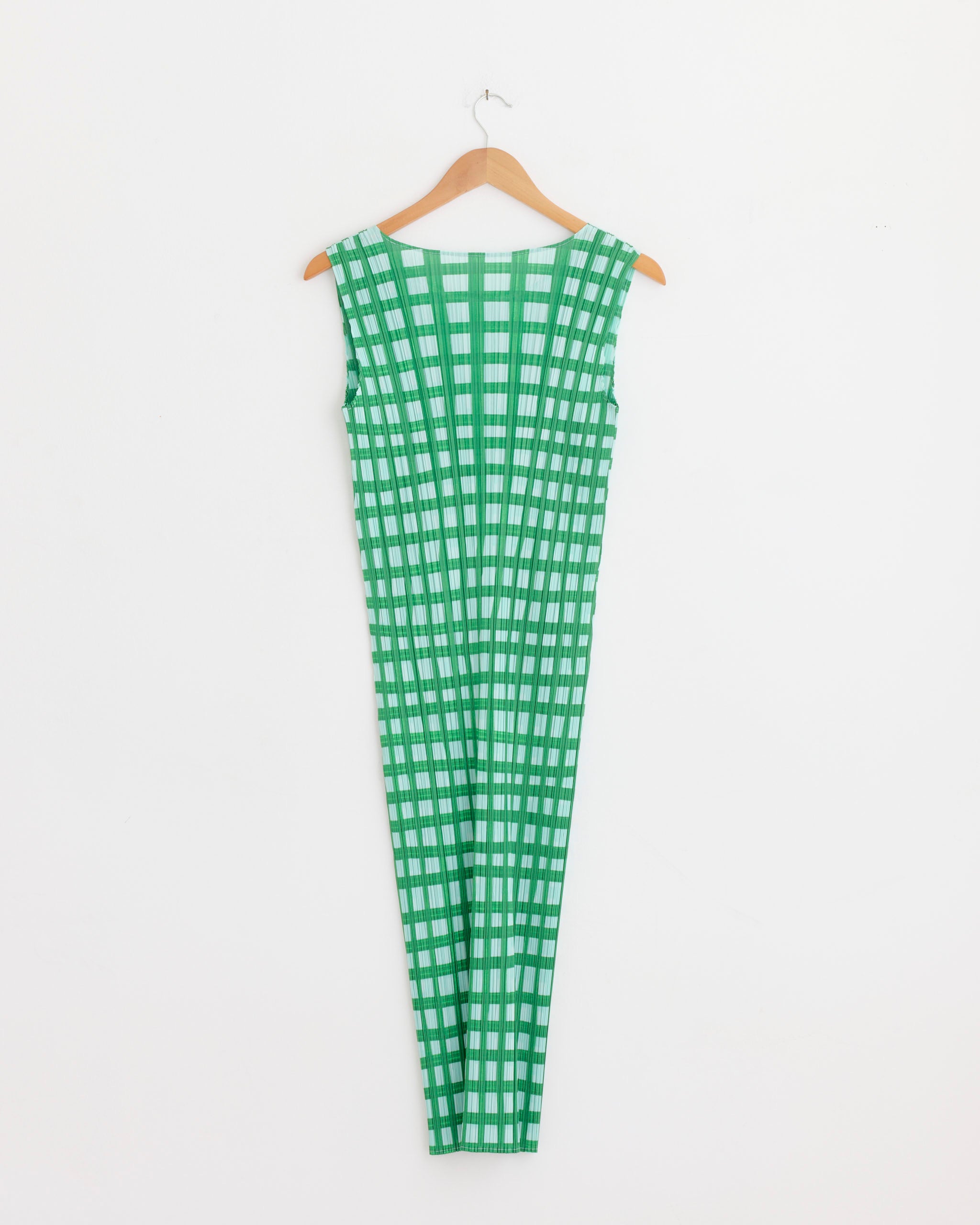 PLEATS PLEASE ISSEY MIYAKE Basket Dress - Green / 3 (278690)