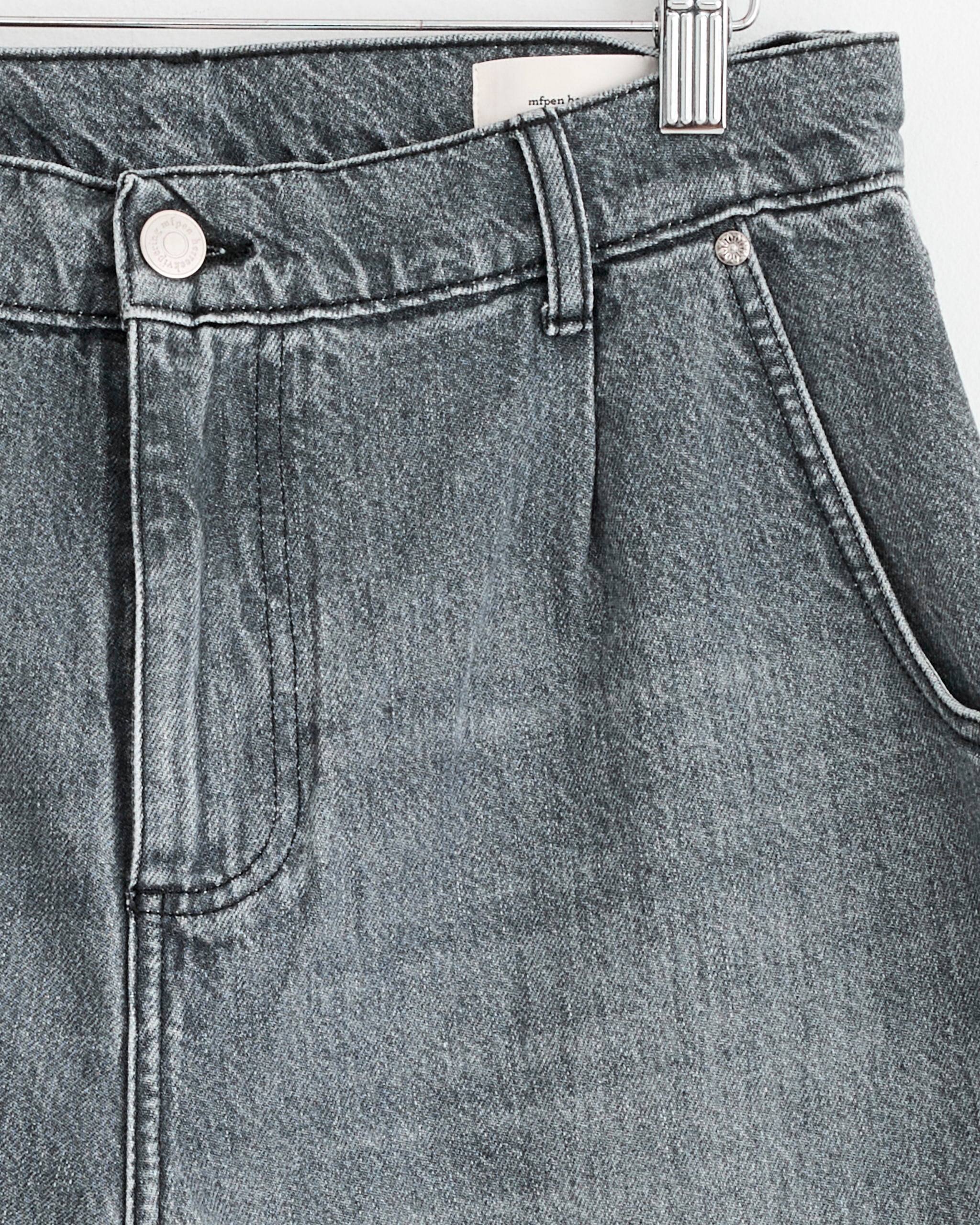パンツ rivet shorts stone washed Rivet Short in Stonewashed Grey