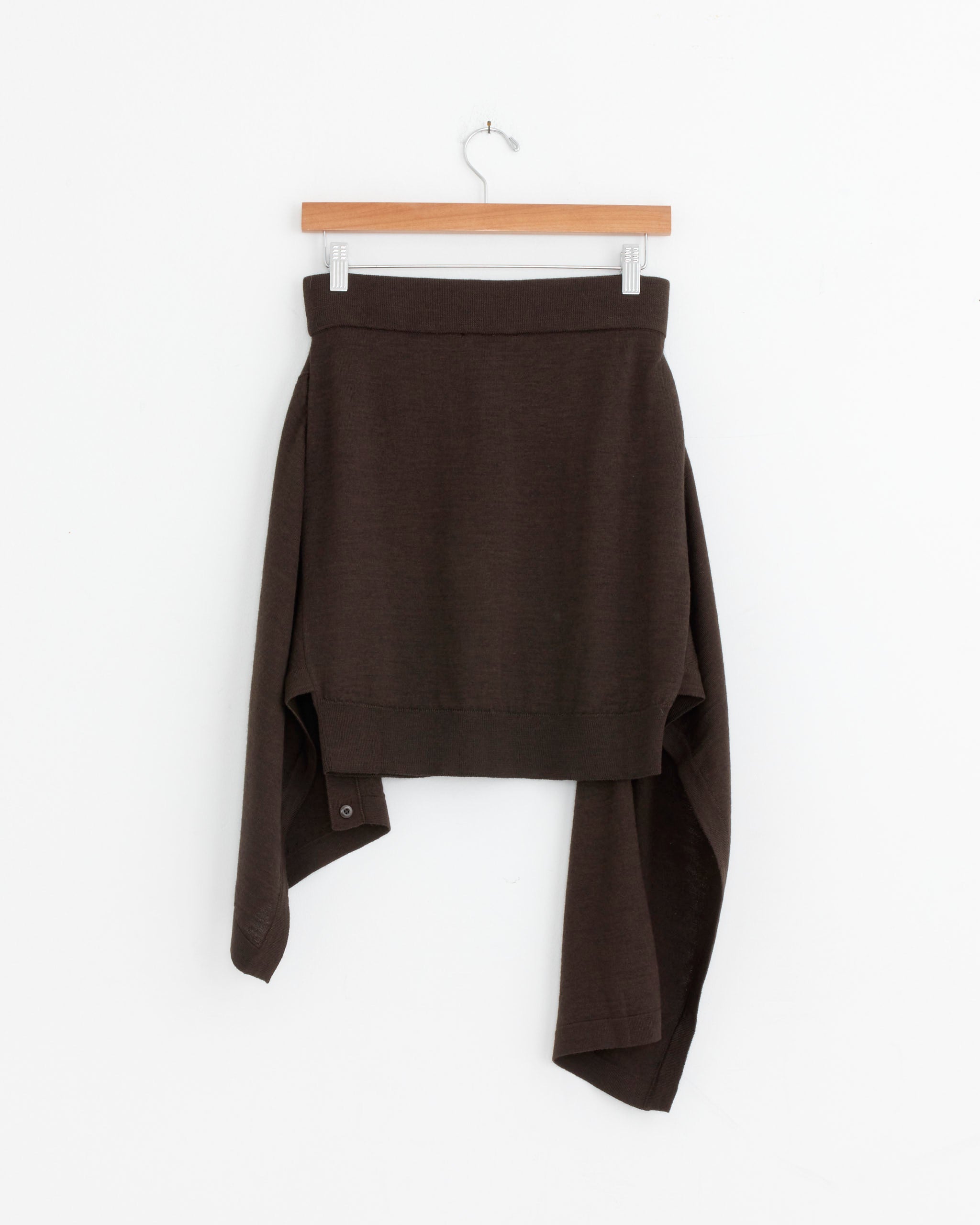 Lemaire Buttoned Skirt - Dark Cacao / S (279013)