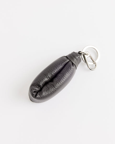 Wadded Key Ring Holder in Dark Chocolate