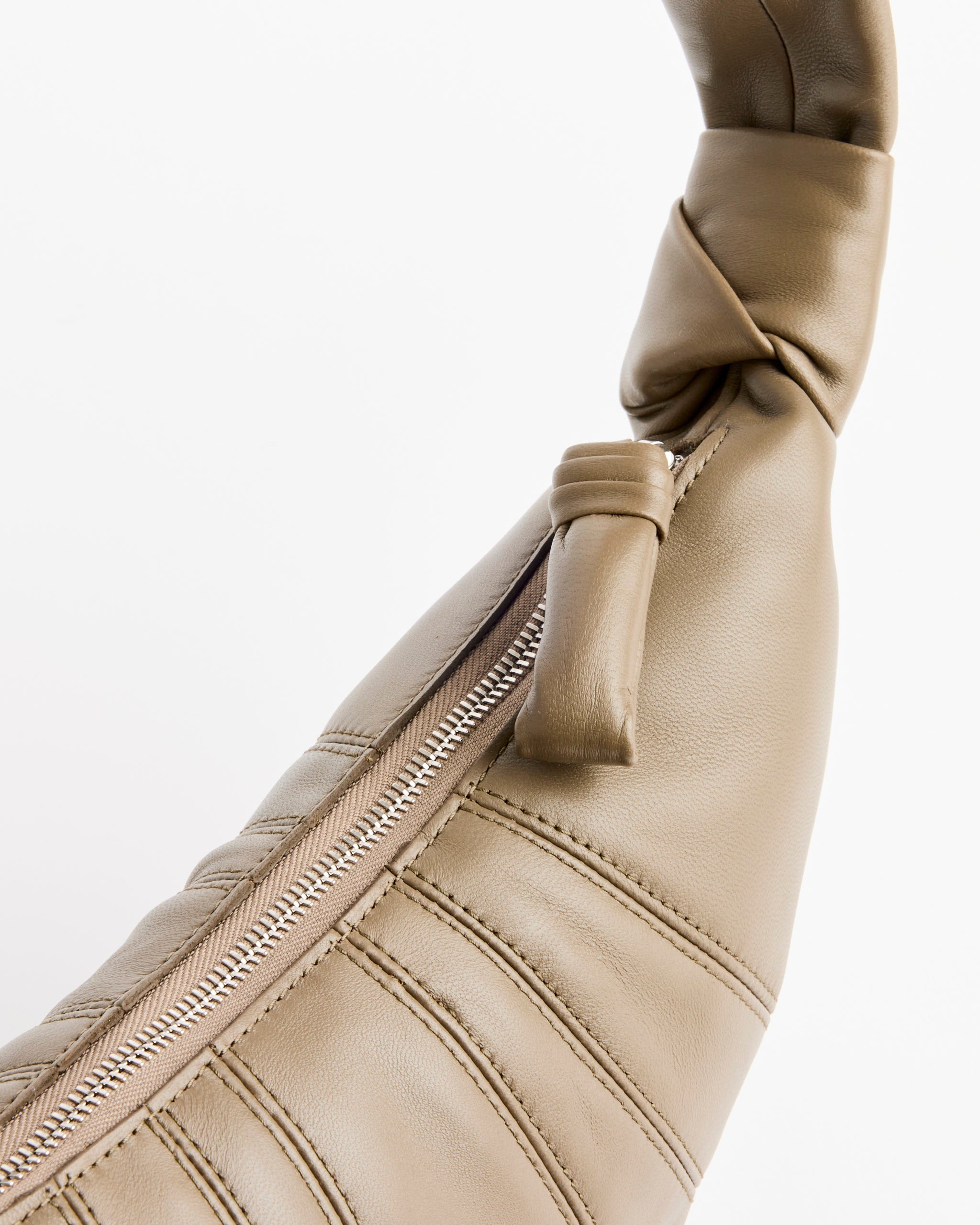 Small Croissant Bag in Dark Khaki
