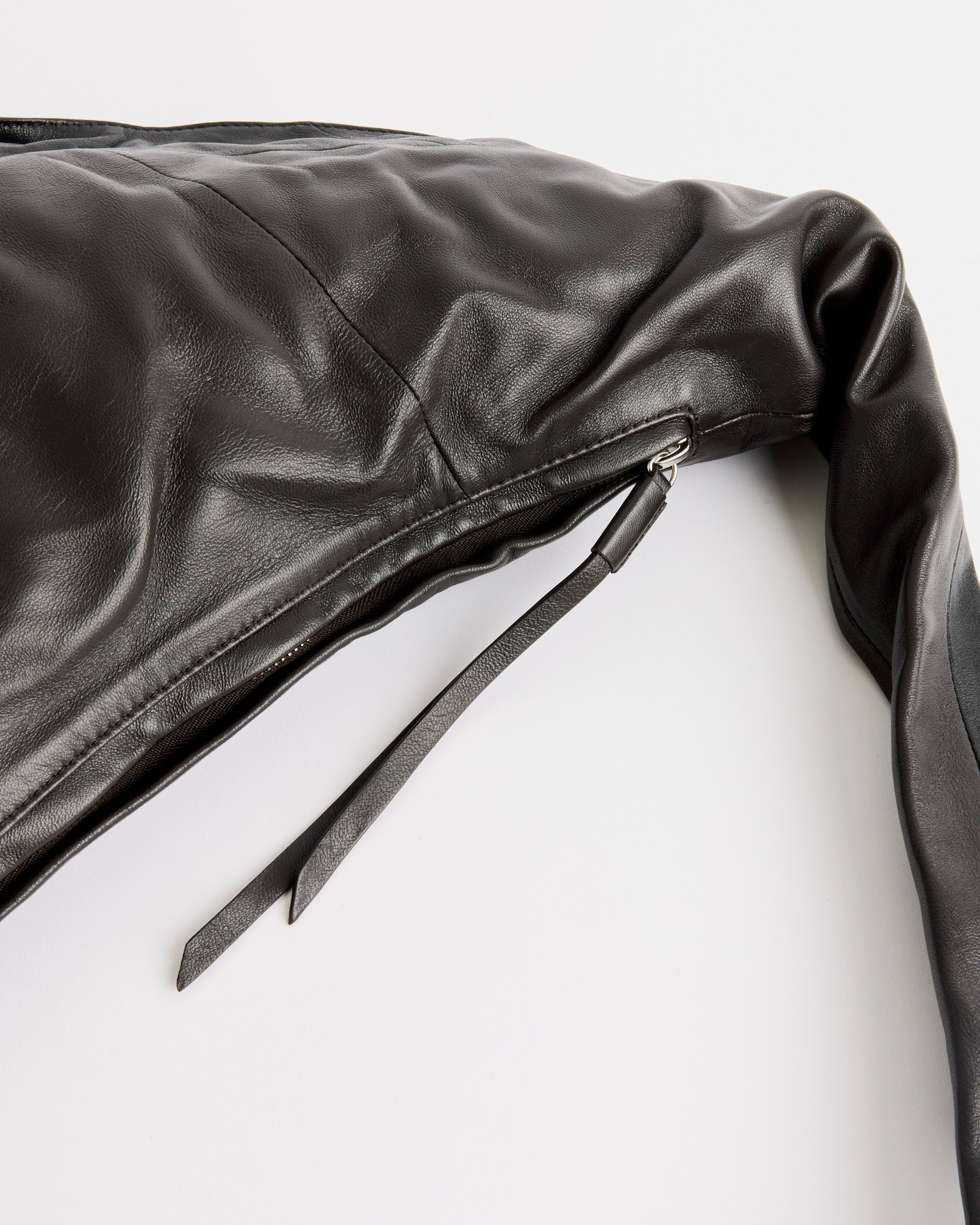 Small Scarf Bag in Black/Dark Chocolate