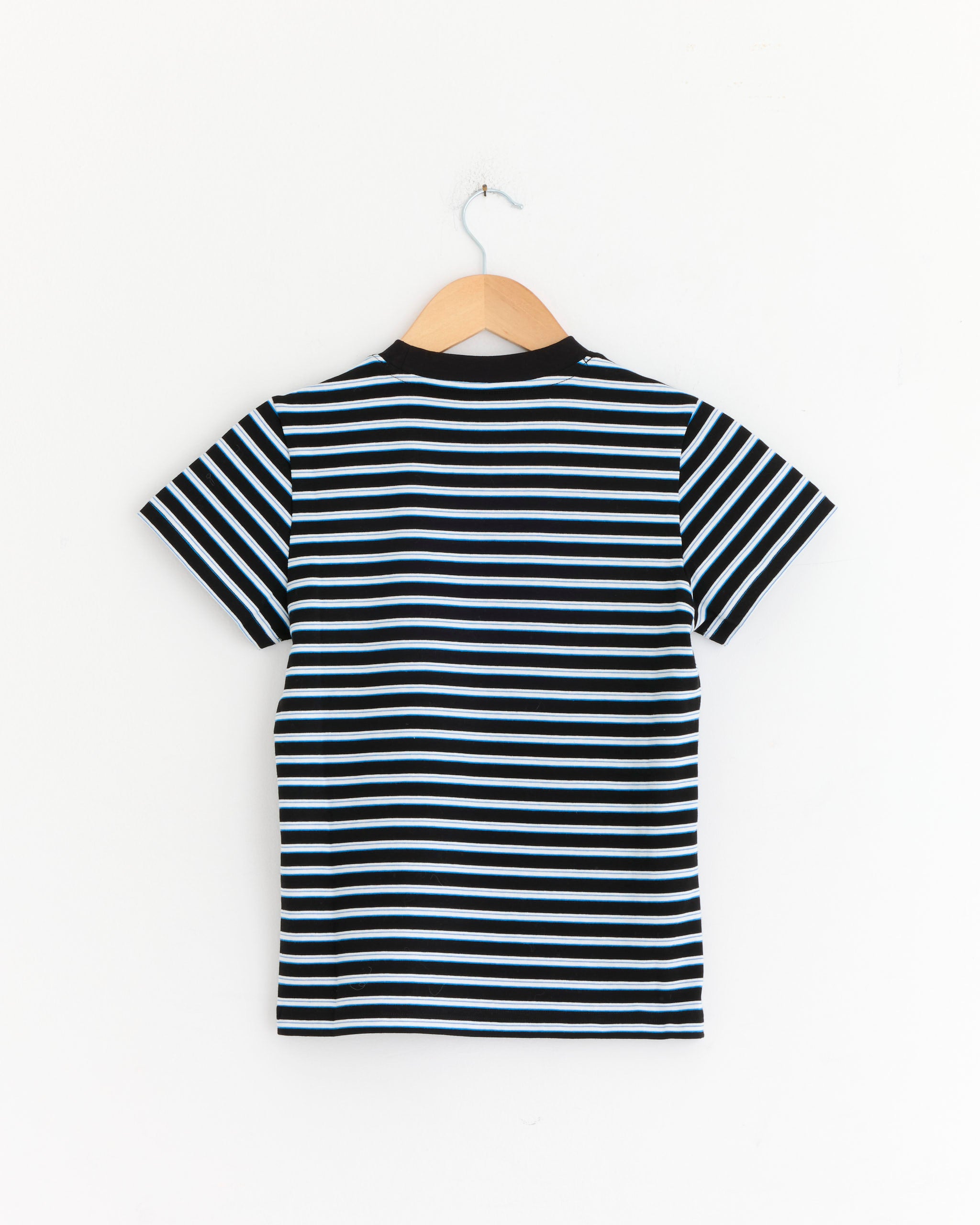 Hommegirls Striped Baby Tee Black Blue Stripe - Black Blue Stripe / S (279504)