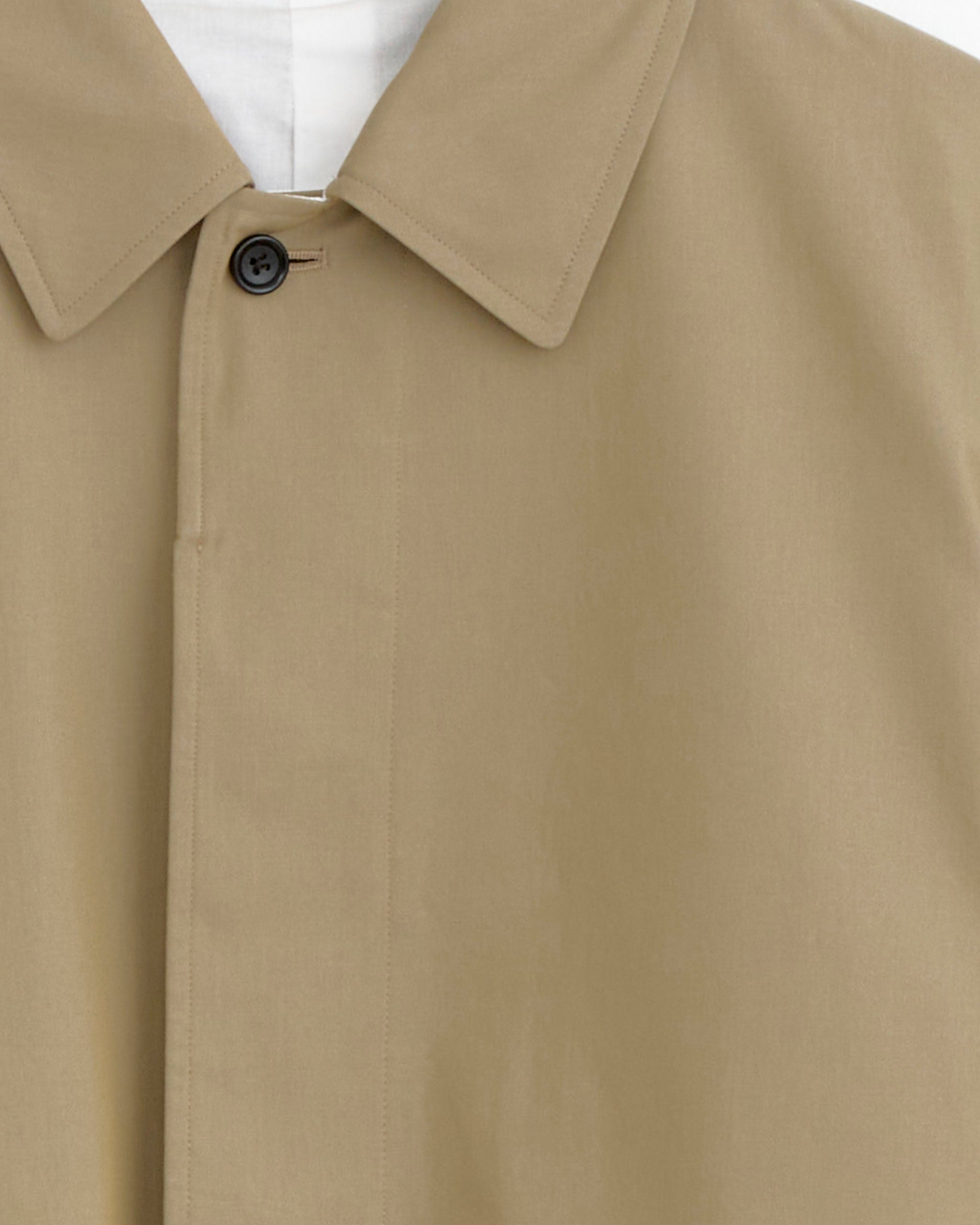 Voile Gabardine Railway Coat in Beige