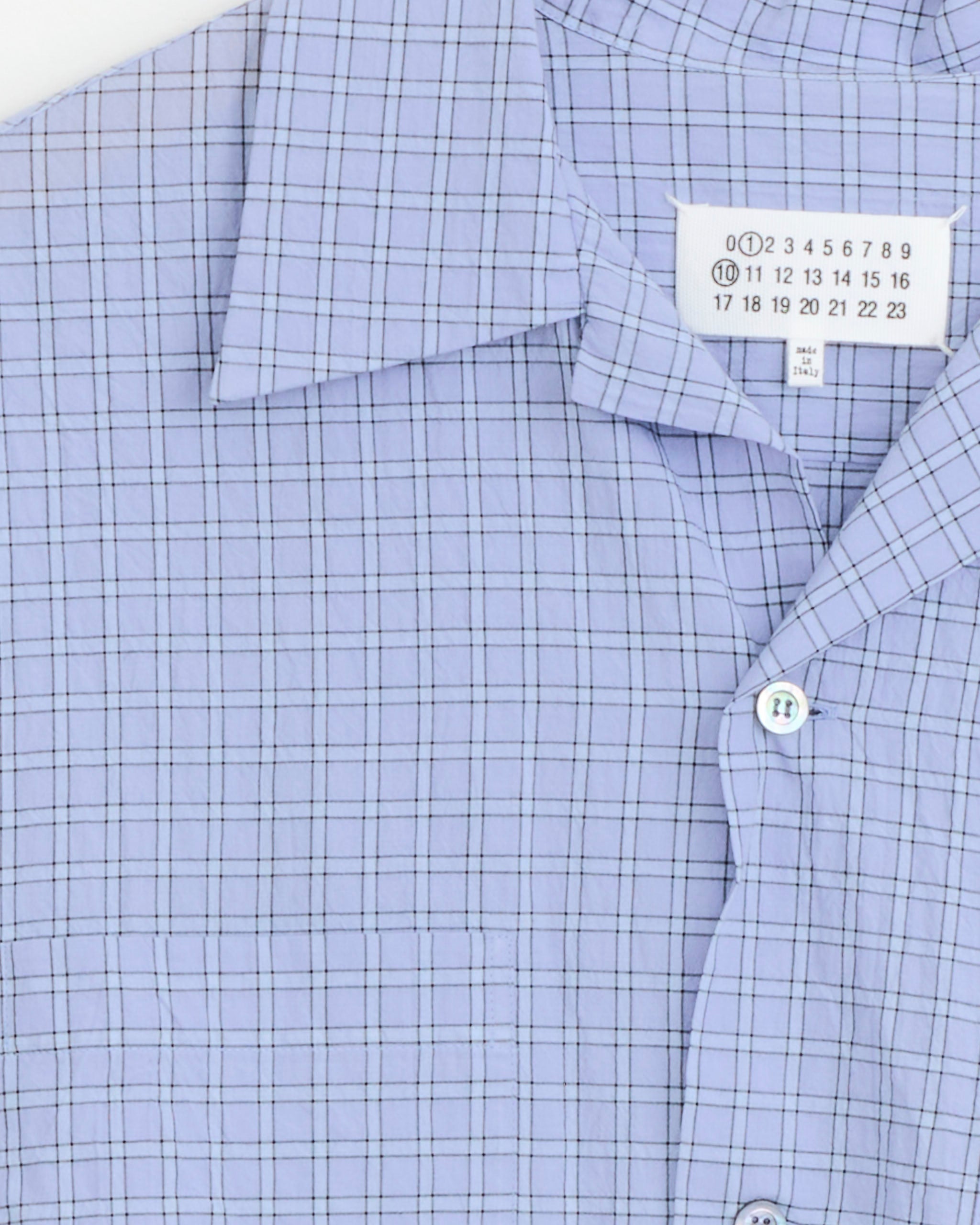 Maison Margiela S50DR0013 S/S Shirt - Sky Blue / IT52 (279633)