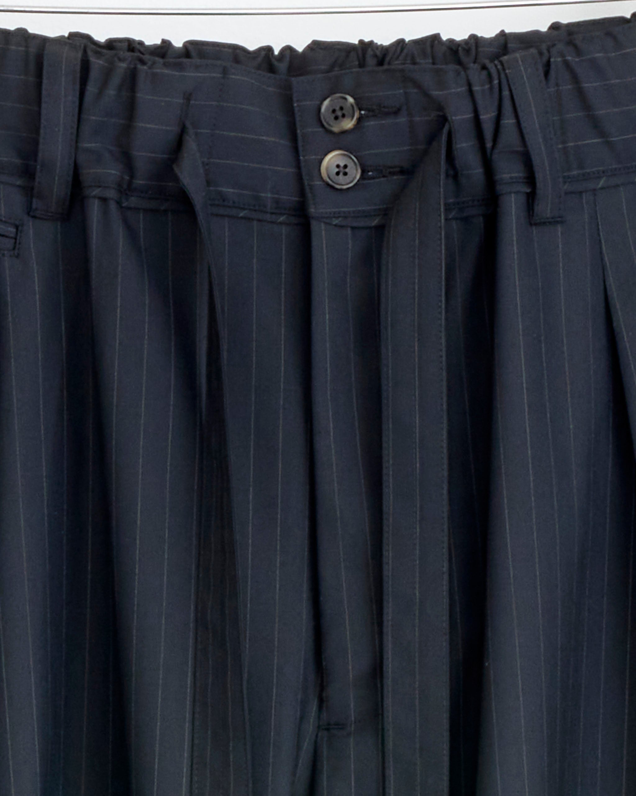 Hakama Tropical Wool Pant - Black Stripe / OS (279700)