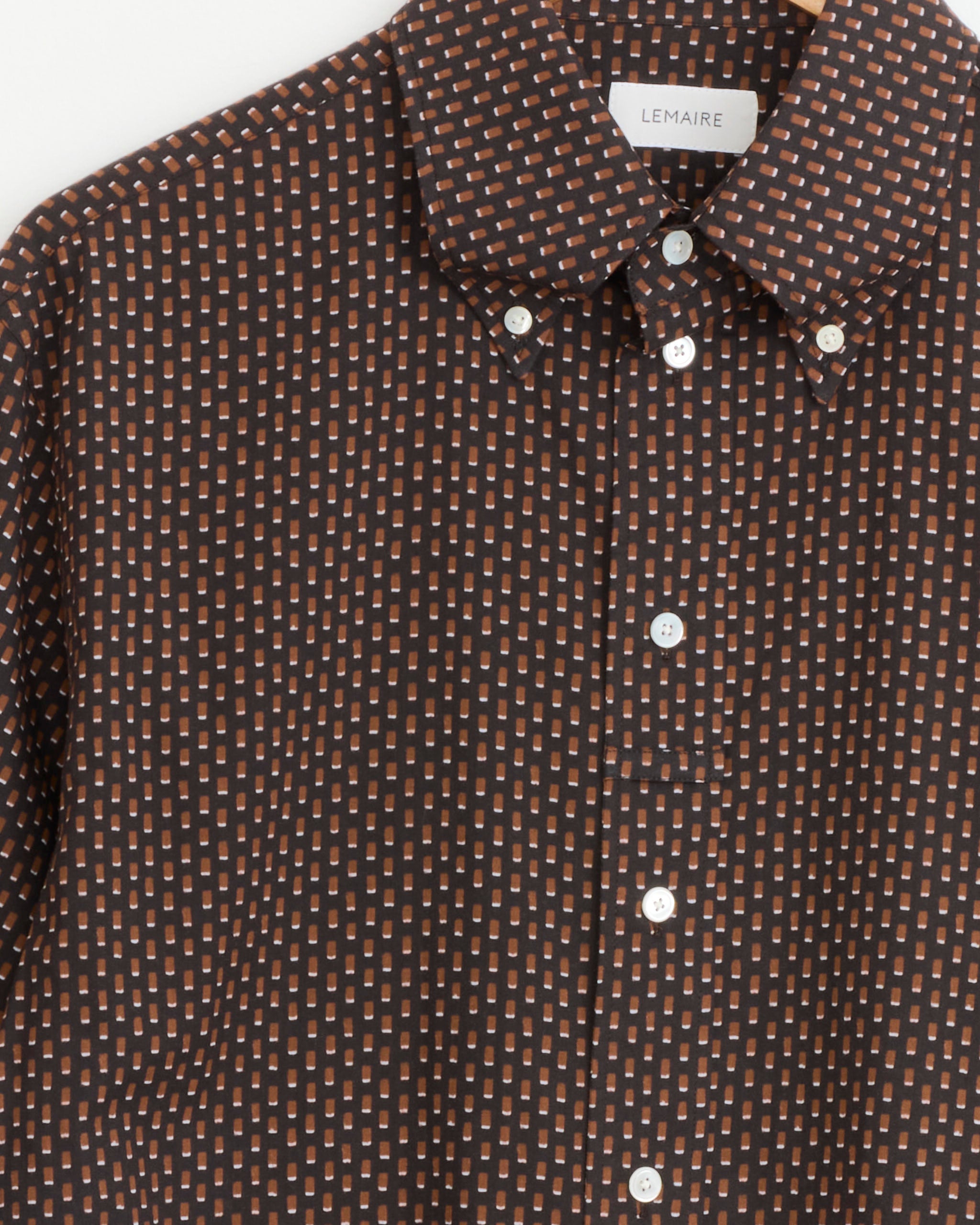Lemaire S/S Shirt - Brown/Tobacco / 50 (279831)