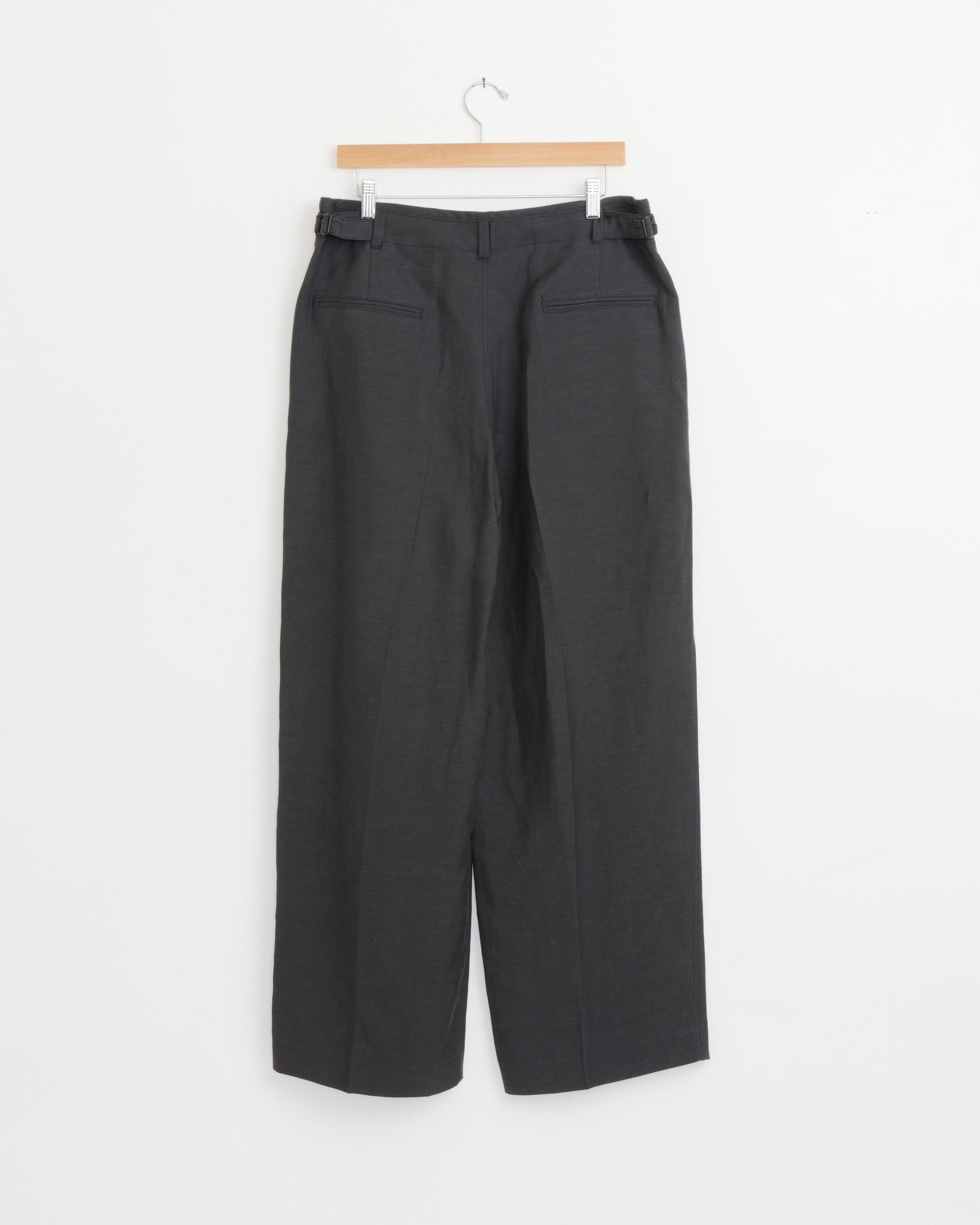 Pleated Tailored Pant in Ash Black - Ash Black / 50 (279866)
