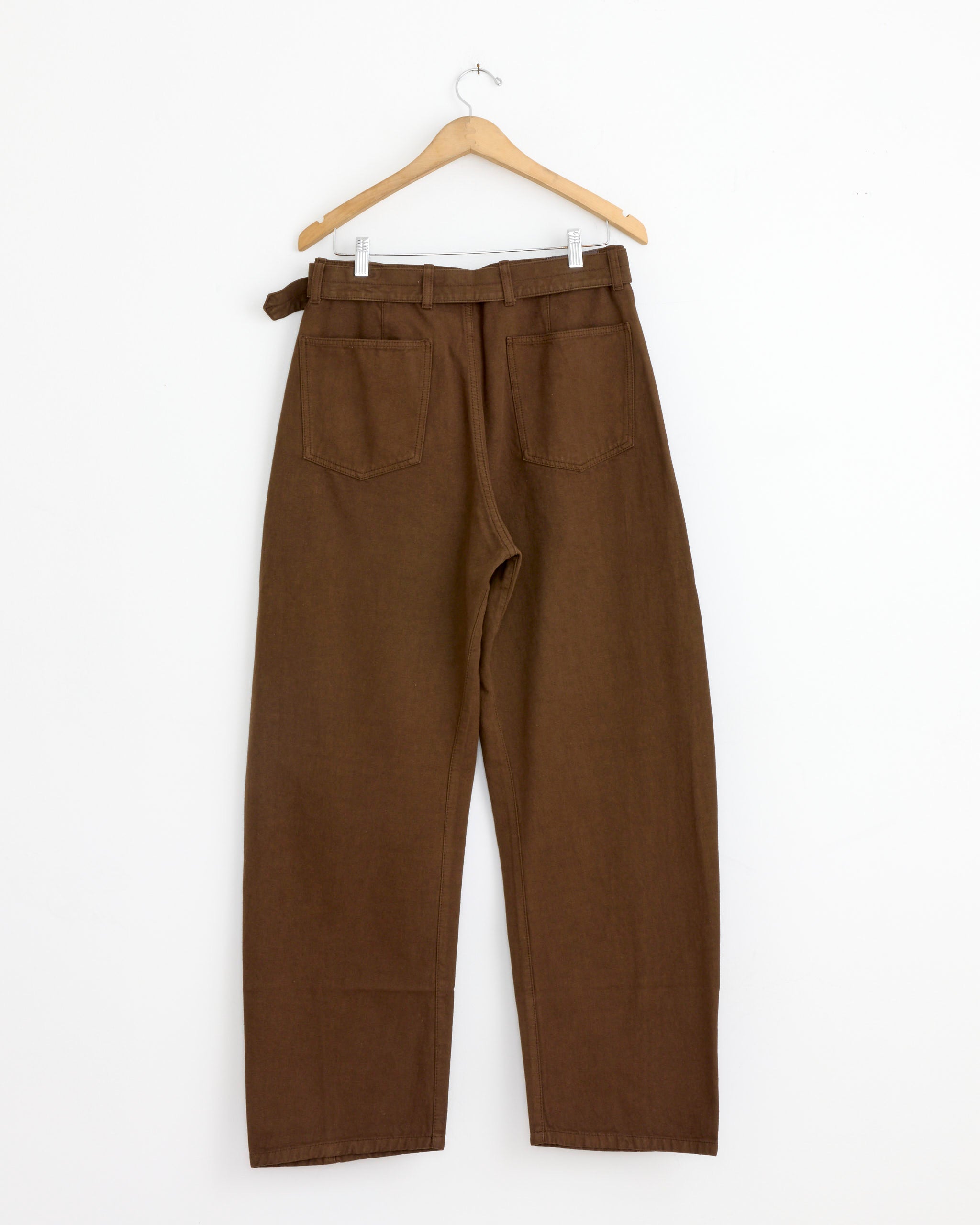 Twisted Belted Pant in Cacao