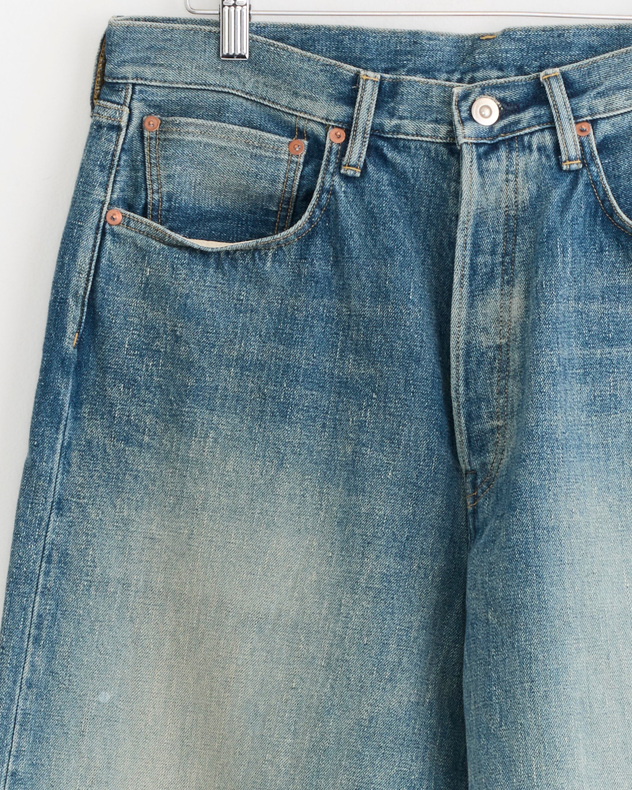 5 Pocket Straight Pant in Faded Indigo