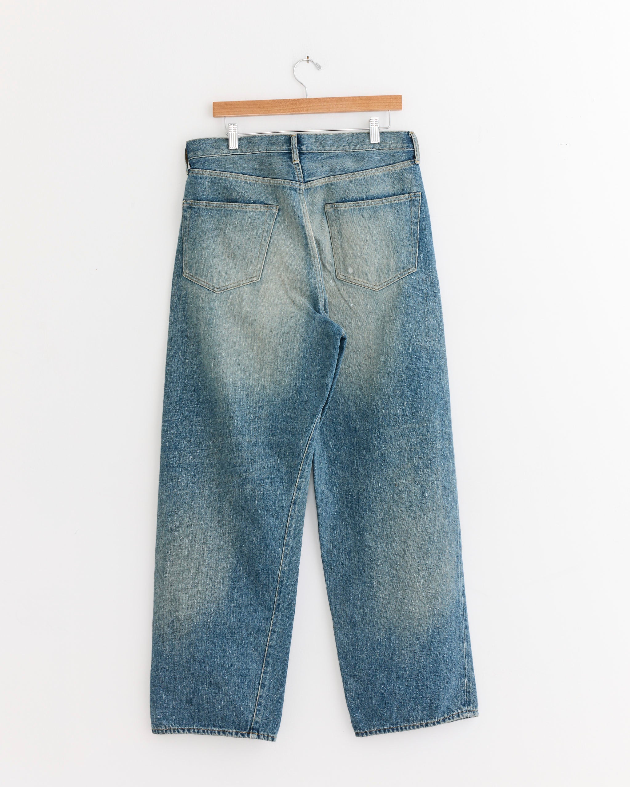 5 Pocket Straight Pant in Faded Indigo