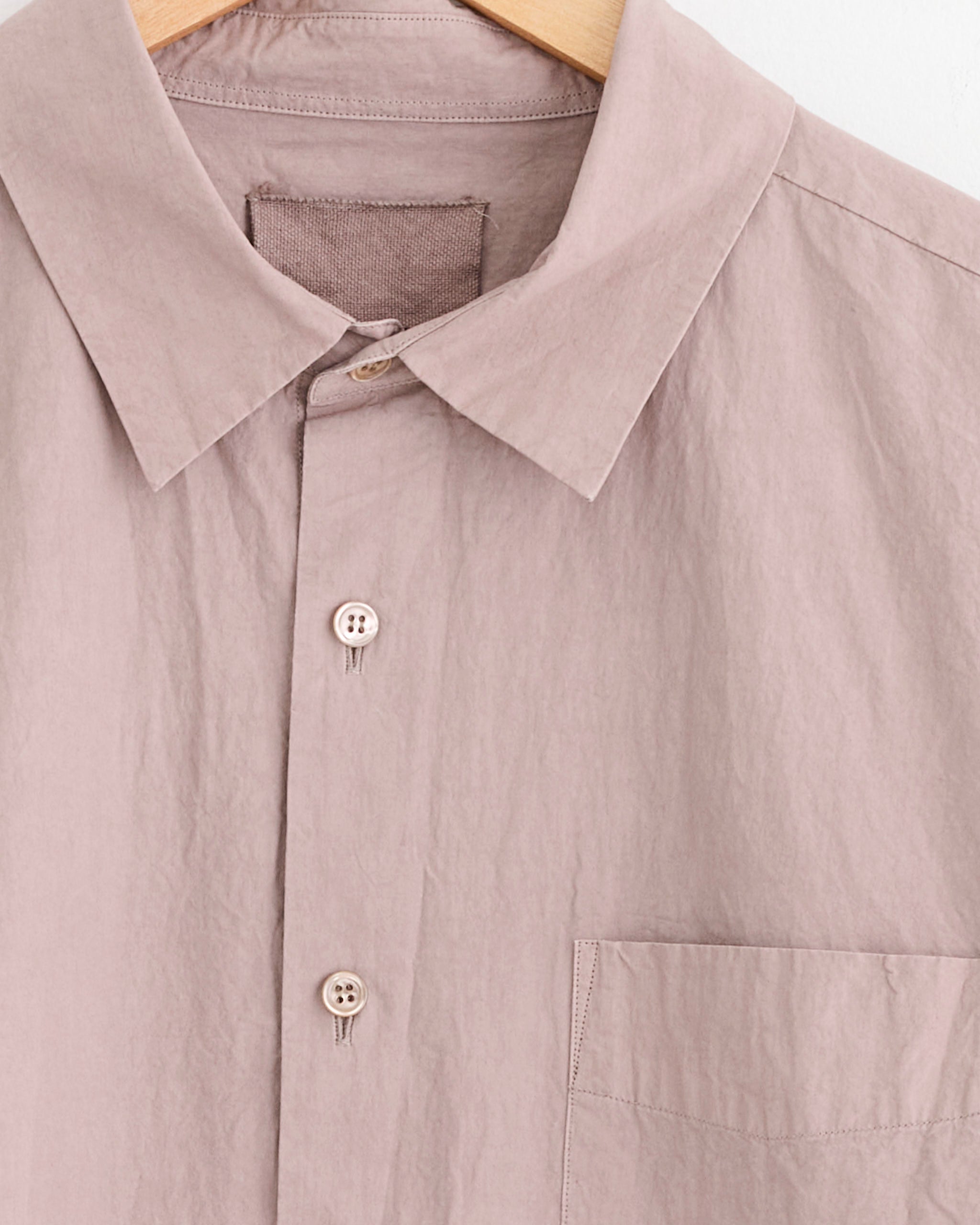 Regular Collar Shirt in Azuki