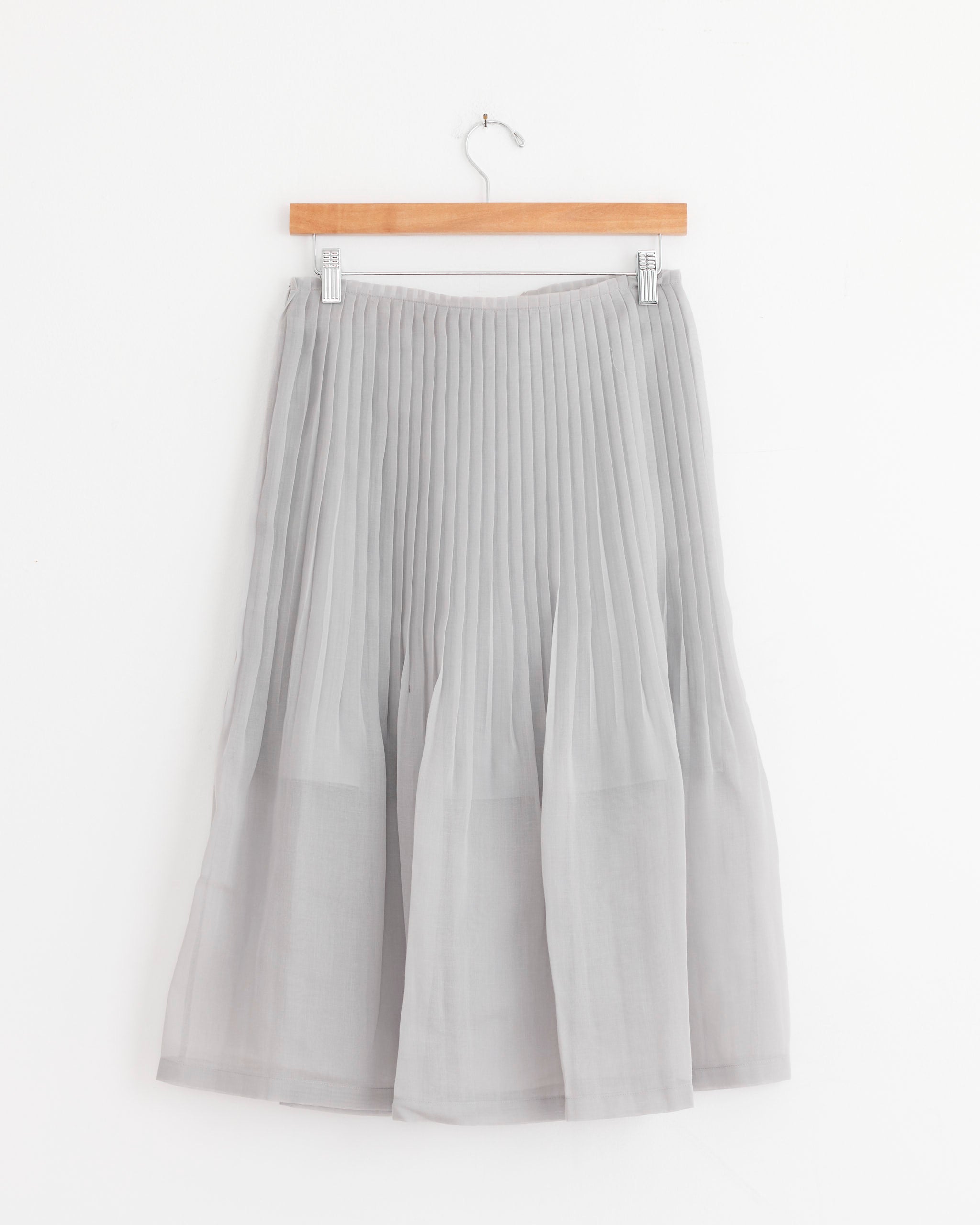 Amomento Pleated Midi Skirt Grey - Grey / 0 (280129)