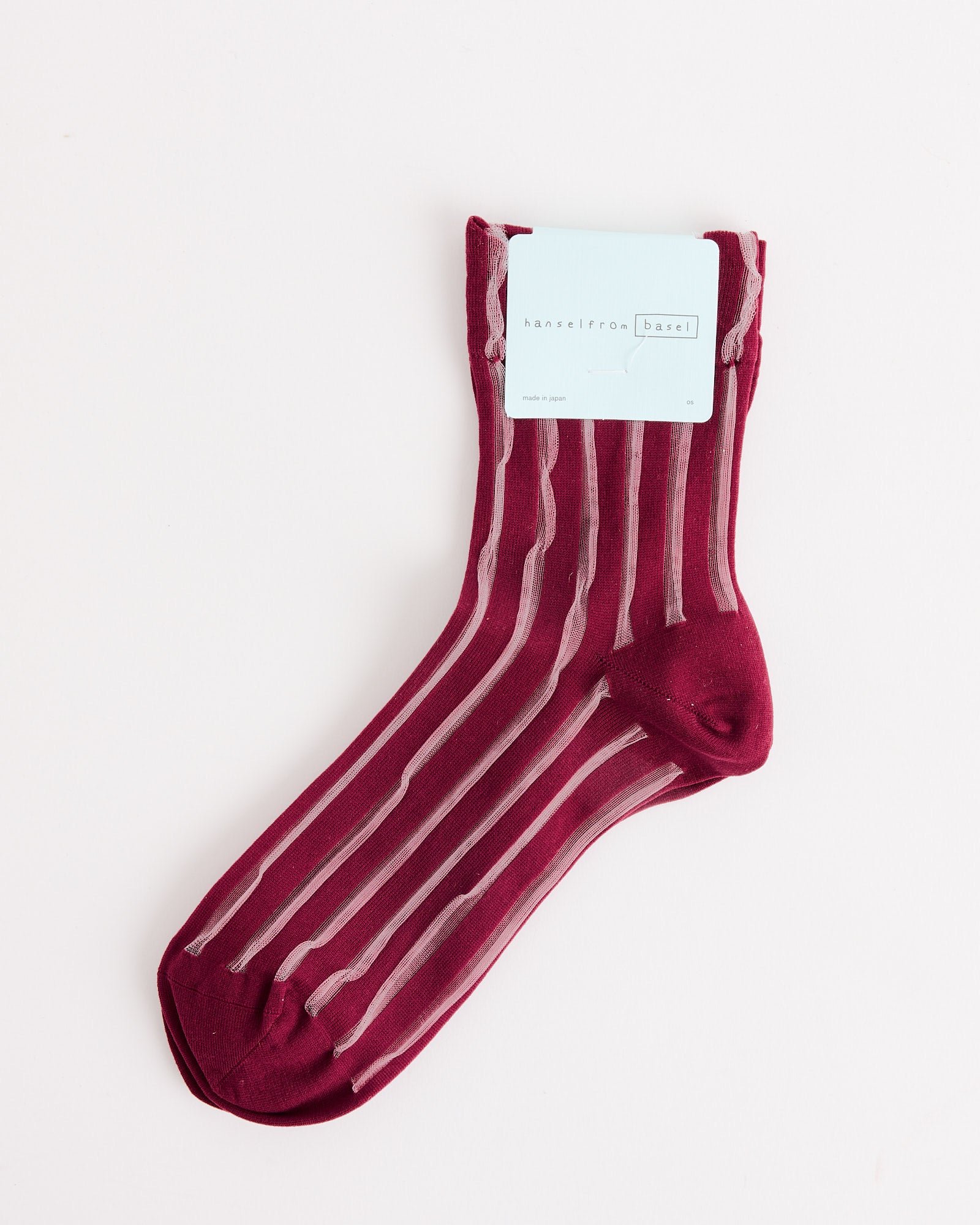 Hansel From Basel Mykonos Sheer Short Crew - Merlot - OS - Default Title (280414)