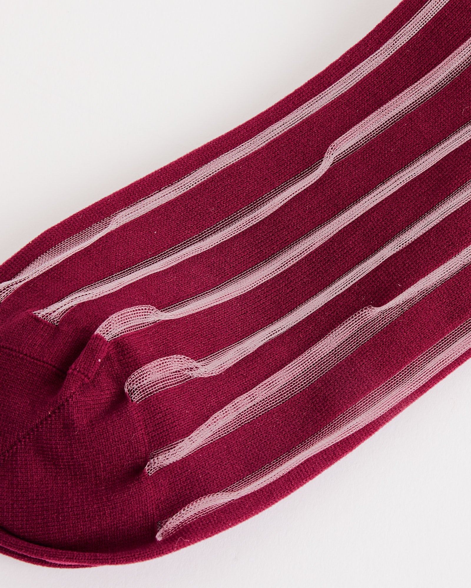 Hansel From Basel Mykonos Sheer Short Crew - Merlot - OS - Default Title (280414)