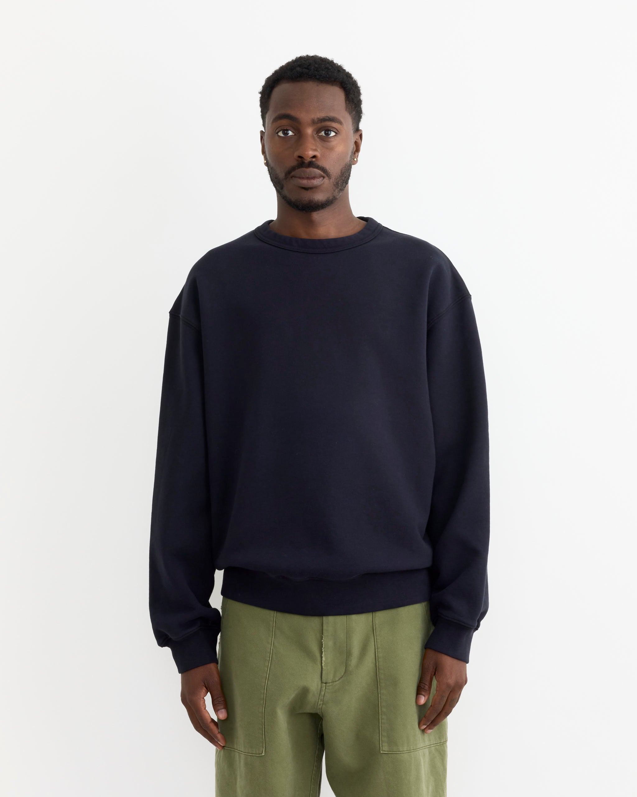 Dolphy Crew in 22oz French Terry Navy - 22oz French Terry Navy / M (280463)