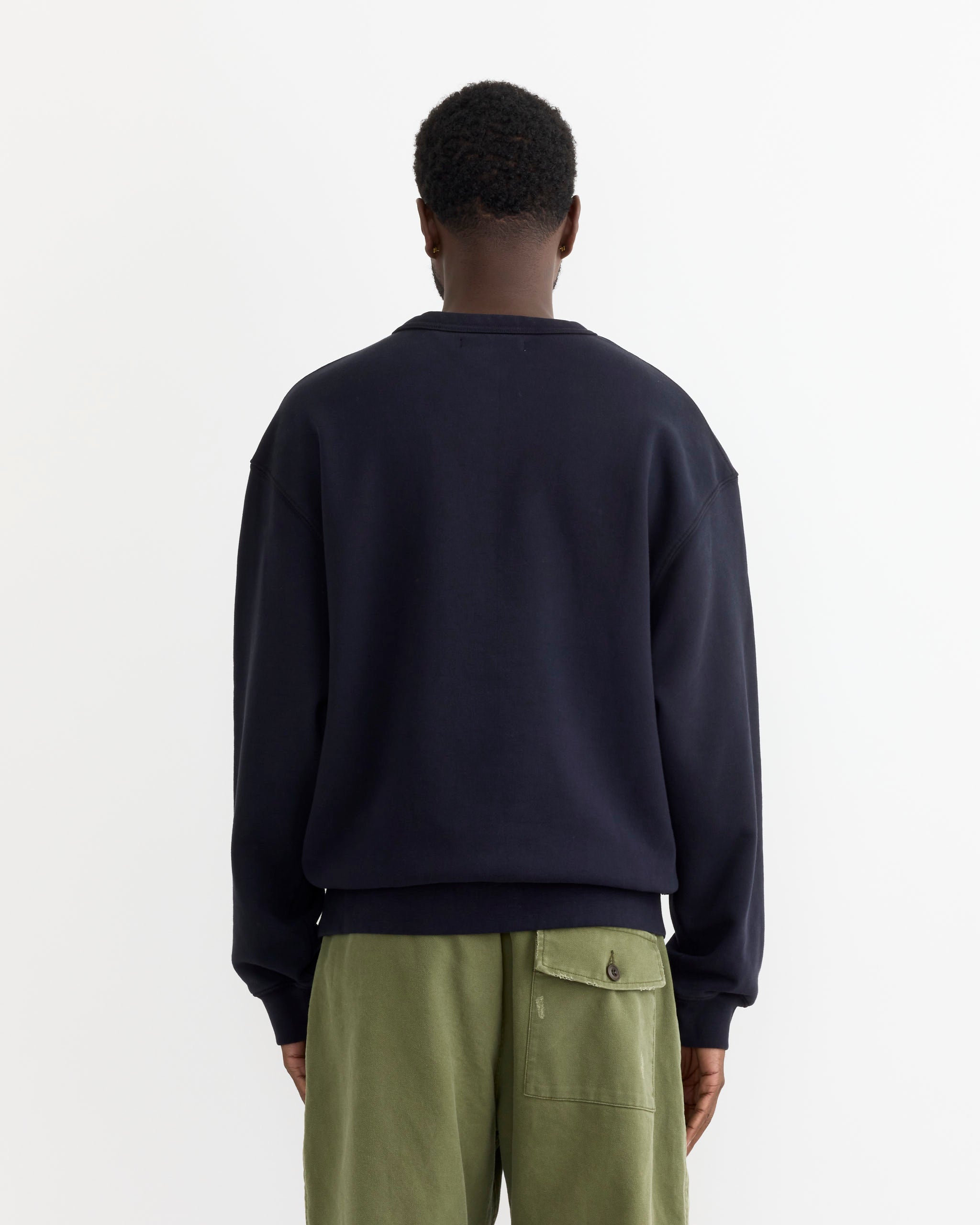 Dolphy Crew in 22oz French Terry Navy - 22oz French Terry Navy / M (280463)