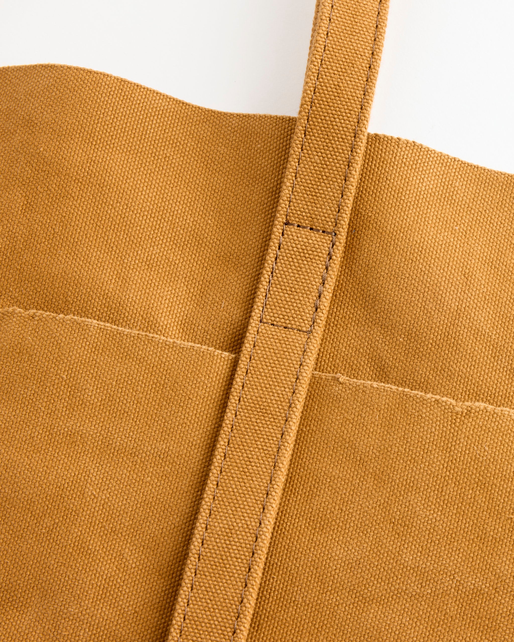 Amiacalva Washed Canvas 6 Pockets Tote - Mustard - M - Default Title (280472)