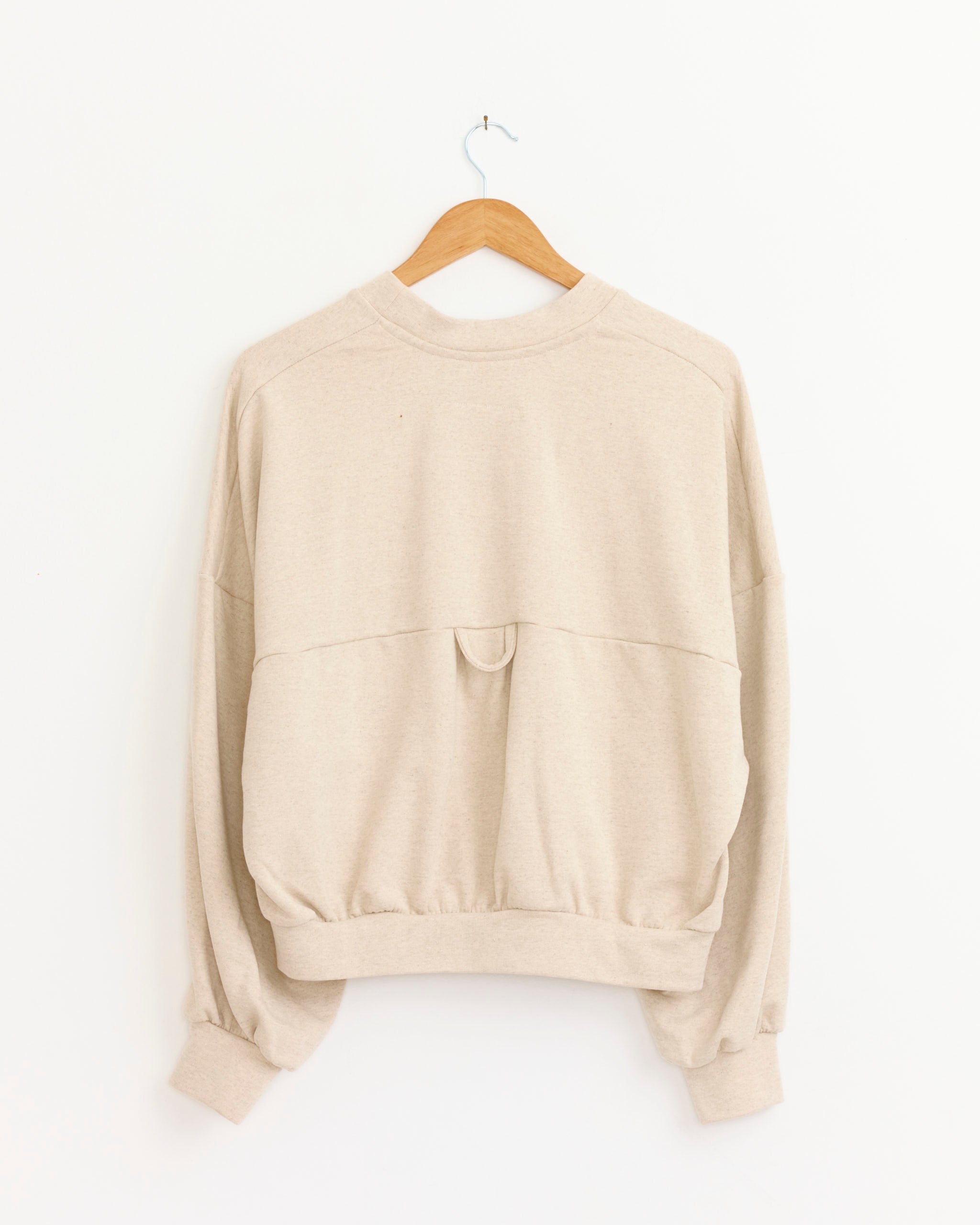 Anntian Unisex Classic Sweater - Natural Melange/Horse Print / S (280547)
