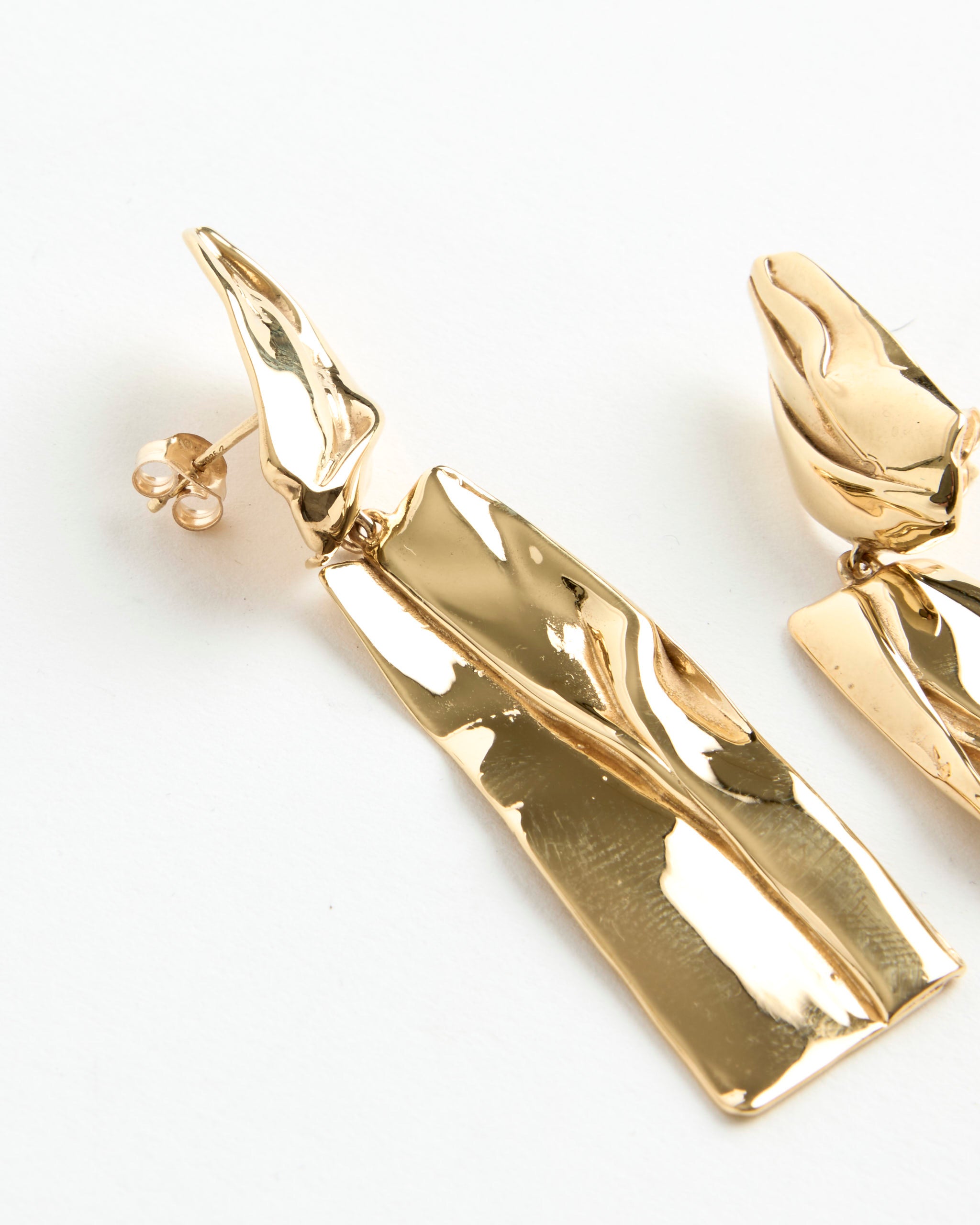 Faris Crease Drops - 14K Gold Plated Bronze - OS - Default Title (280636)