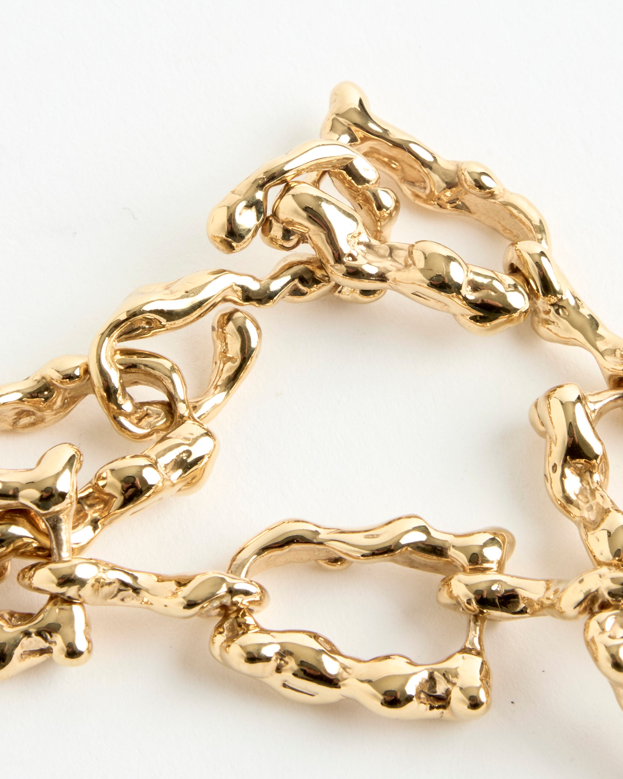 Faris Lava Link Bracelet - Gold Plated Bronze - OS - Default Title (280637)