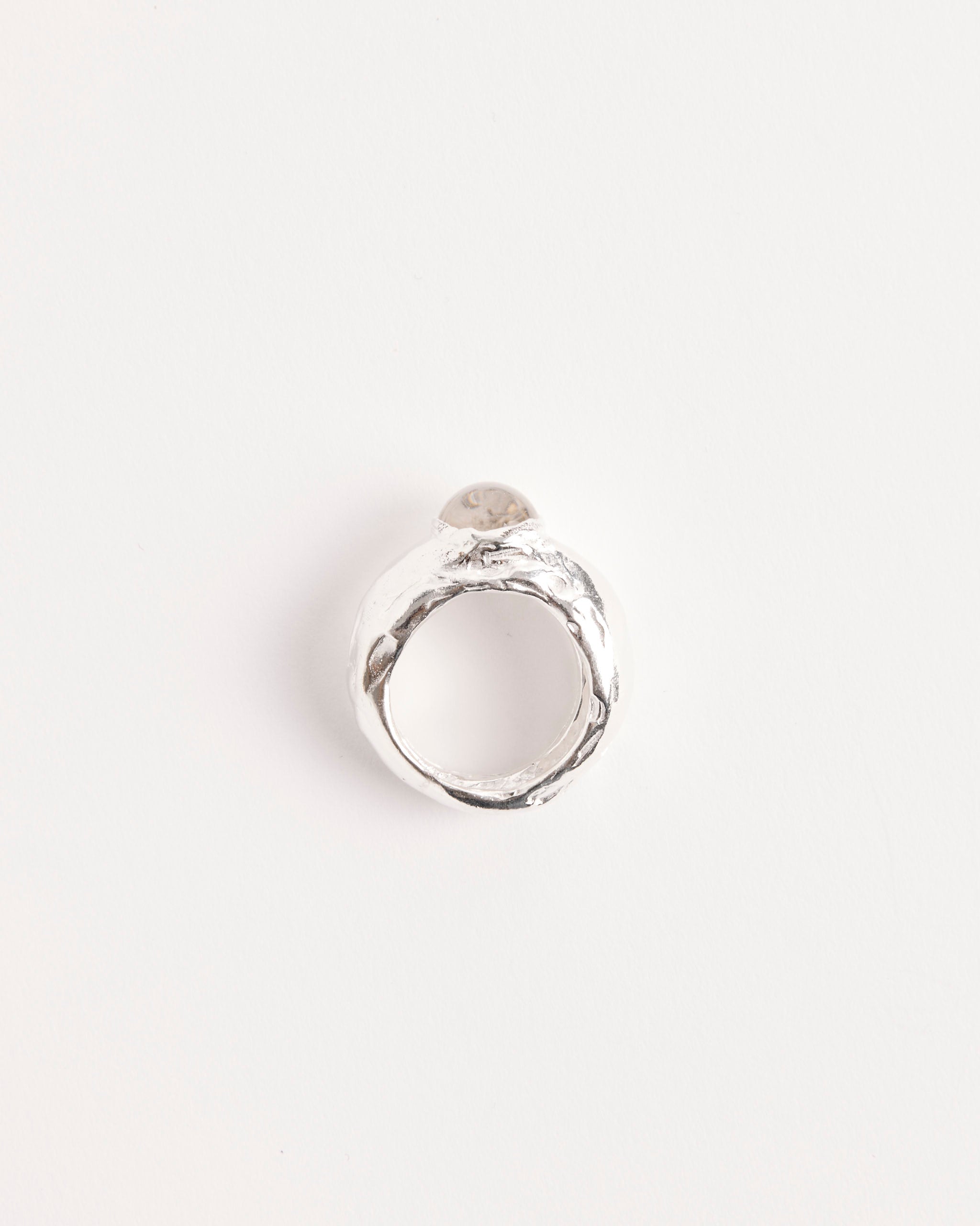Simuero Fruto Agua Ring SS/White Crystal - SS/White Crystal / 7.75 (280708)