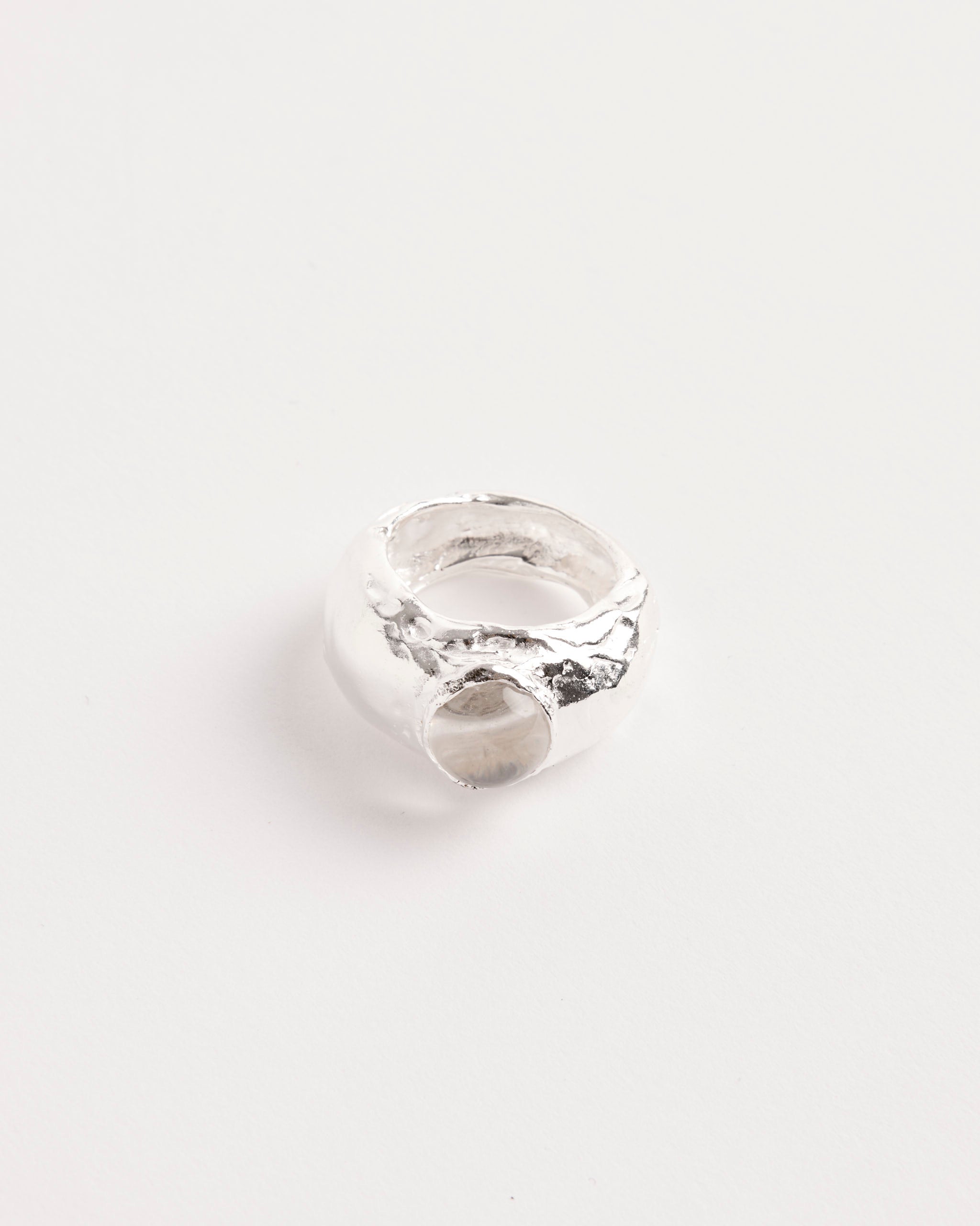 Simuero Fruto Agua Ring SS/White Crystal - SS/White Crystal / 7.75 (280708)