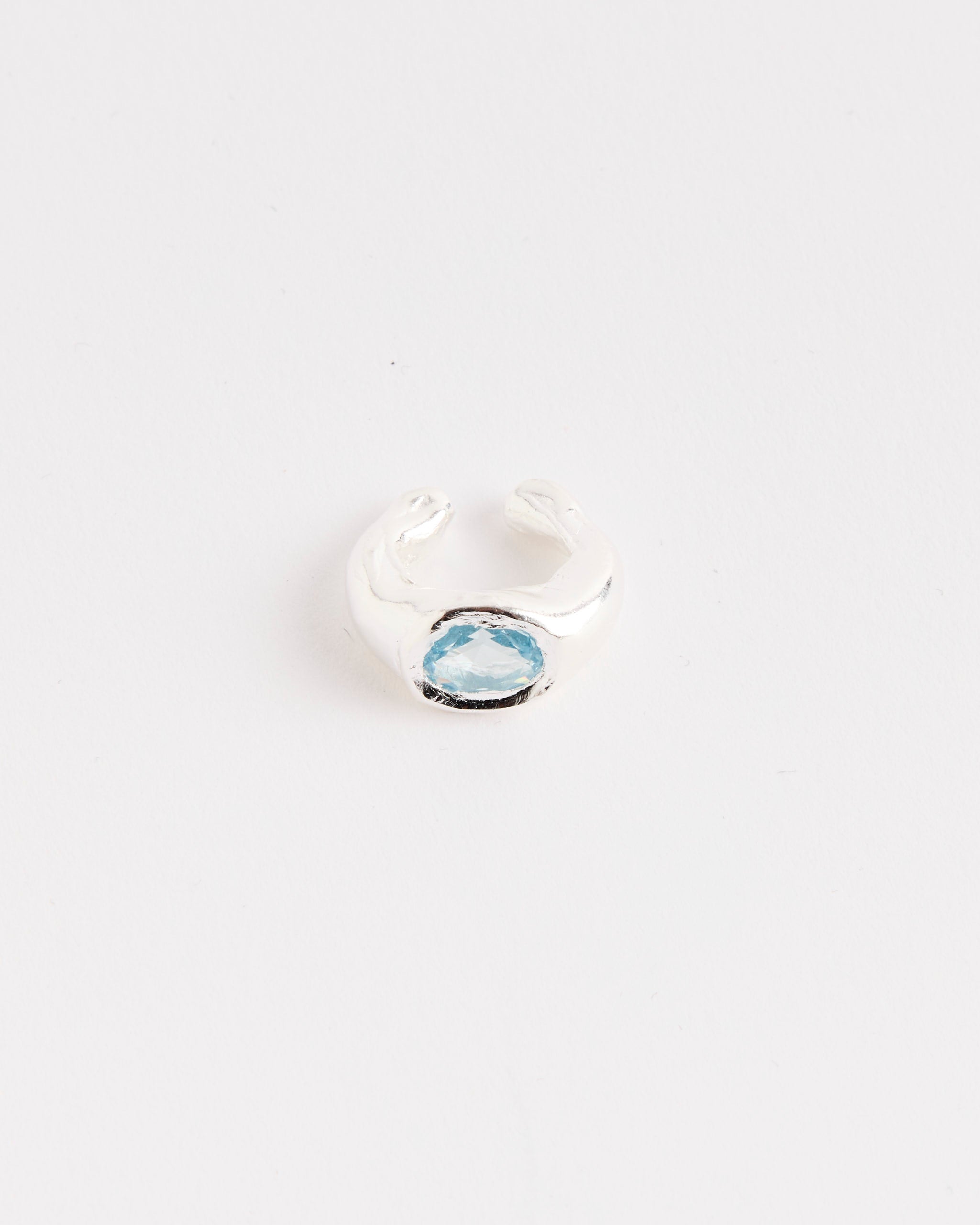 Simuero Faro Blue Ear Cuff (Single) - SS/Sky Blue Topaz - OS - Default Title (280710)
