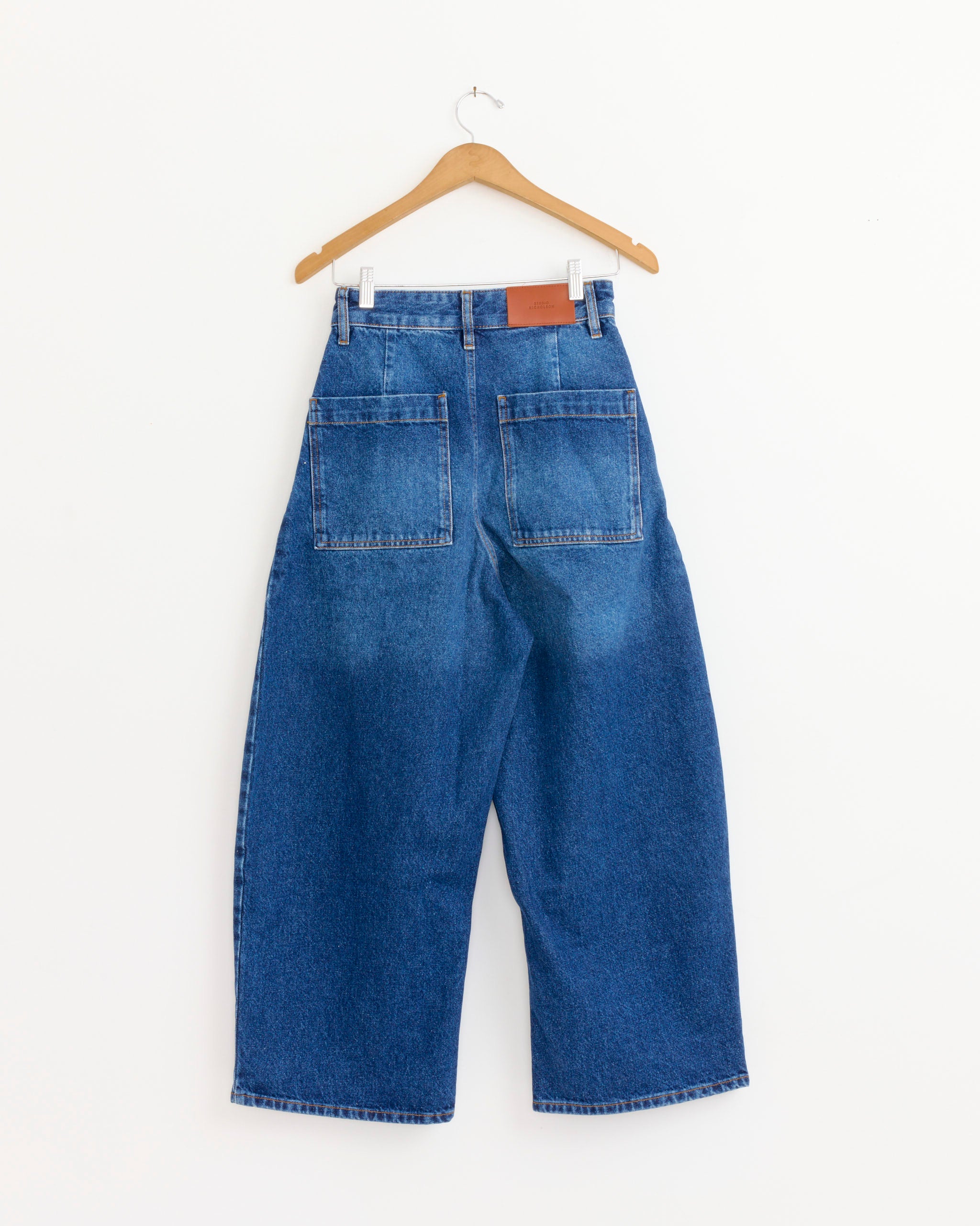 Studio Nicholson Chalco Pant - Worn Wash Indigo / UK6 (280795)