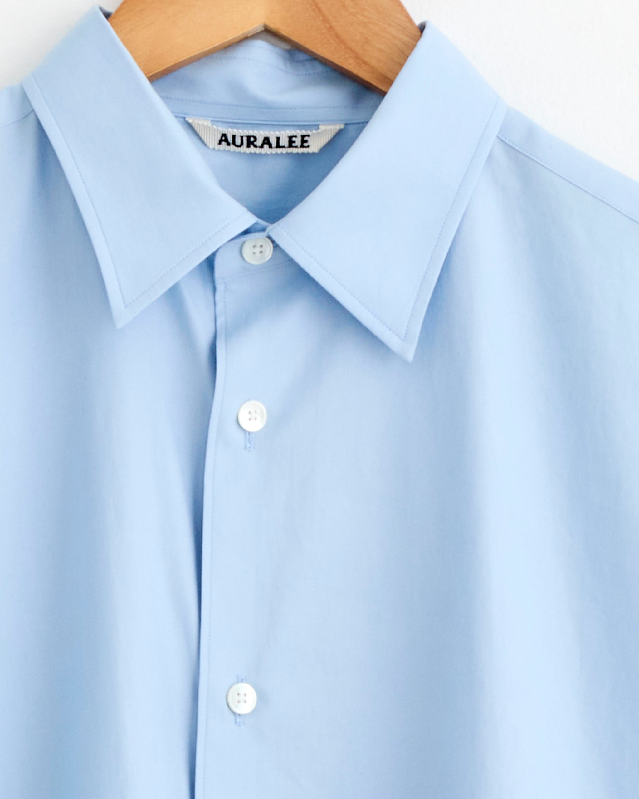 Washed Finx Twill Shirt in Light Blue