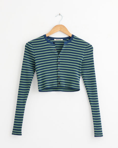 トップス AURALEE KNIT HALF SLEEVED CARDIGAN 4 トップス AURALEE KNIT HALF SLEEVED CARDIGAN 4 Cropped Crewneck