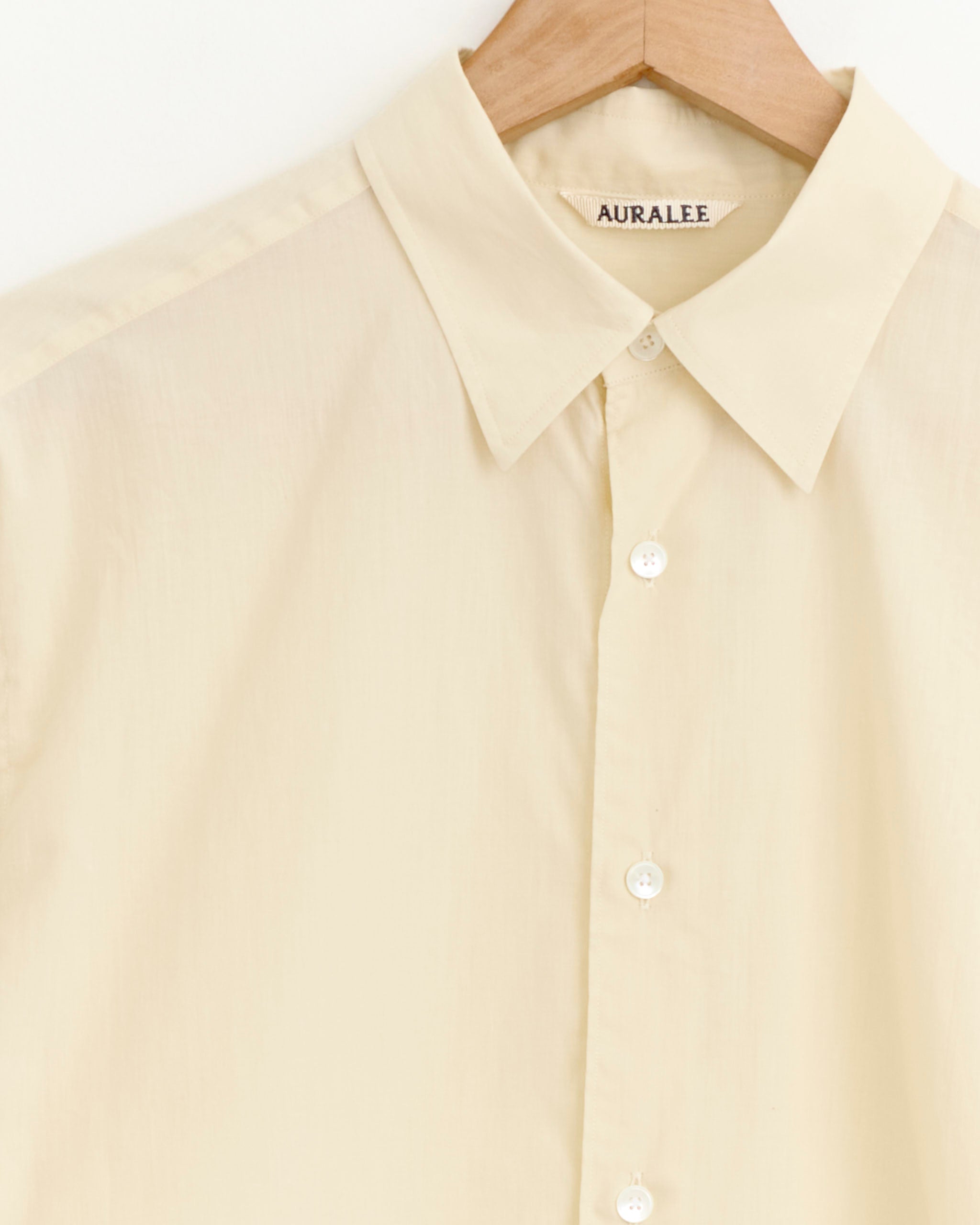 Super Fine Cotton Lawn Shirt in Ivory White